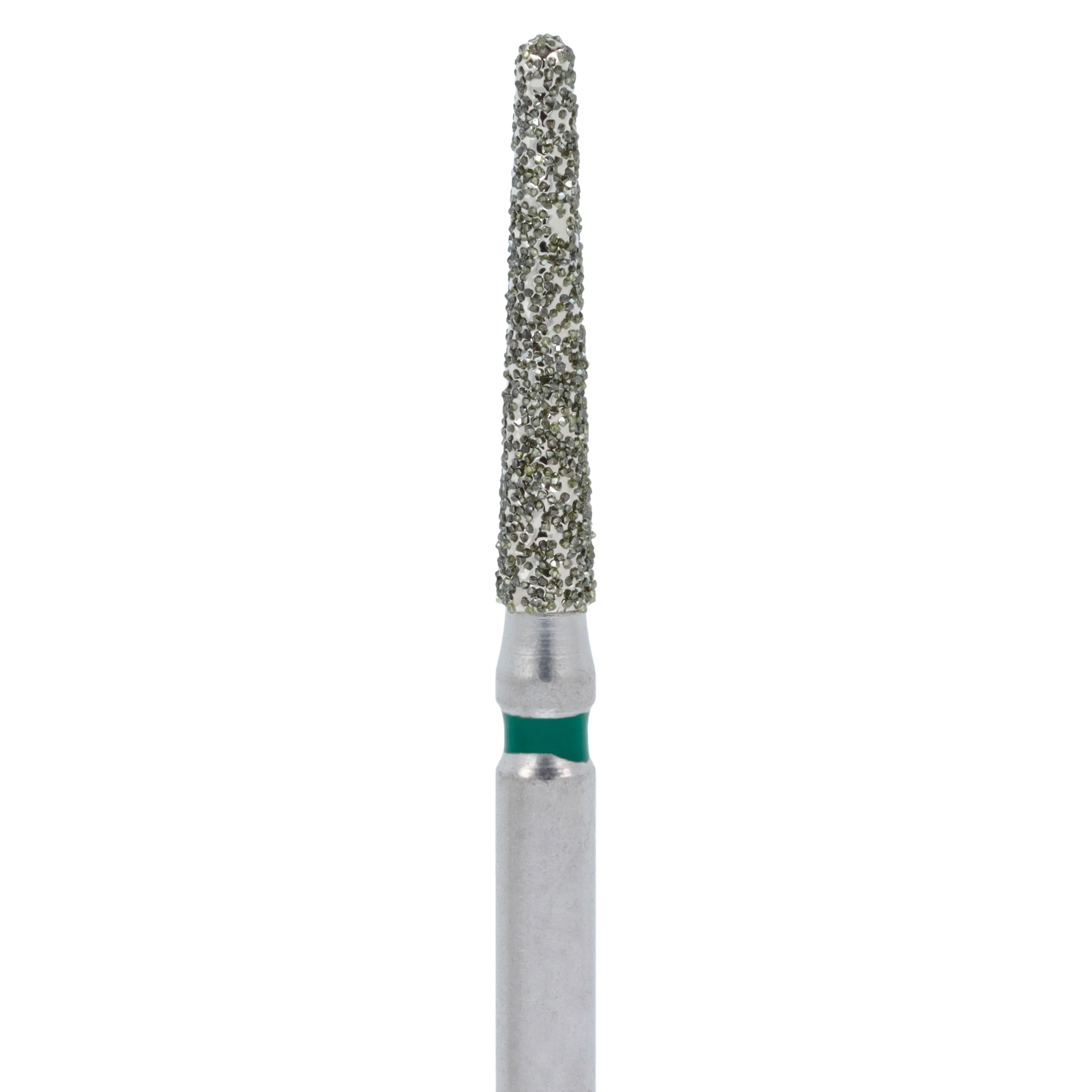 Priva Rotary Instruments Diamond Bur, FG, Round End Taper, Coarse, Green, 1.6 mm Head Diameter, 5/Pkg, #856L-016C thumbnail 2