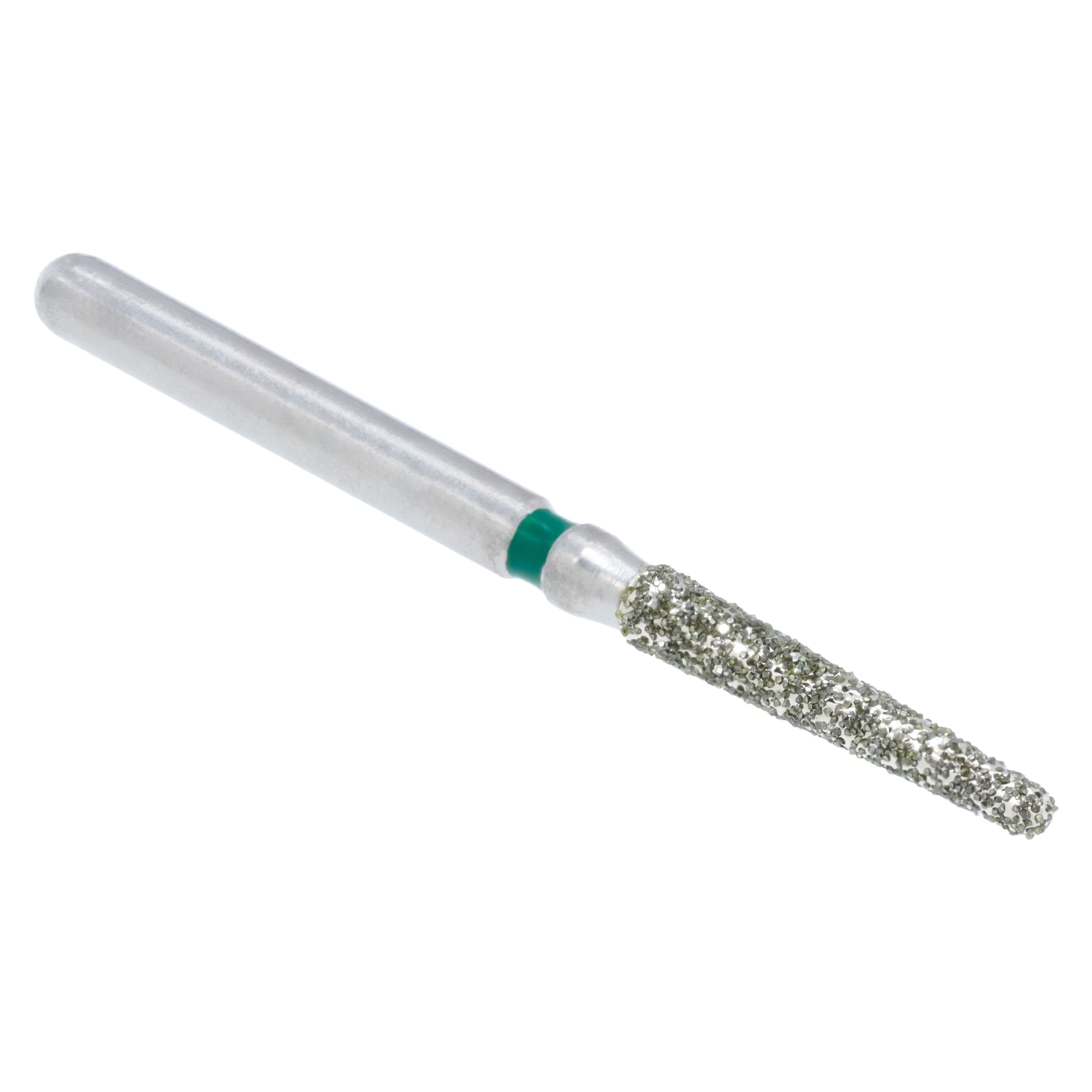 Priva Rotary Instruments Diamond Bur, FG, Round End Taper, Coarse, Green, 1.6 mm Head Diameter, 5/Pkg, #856L-016C thumbnail 3