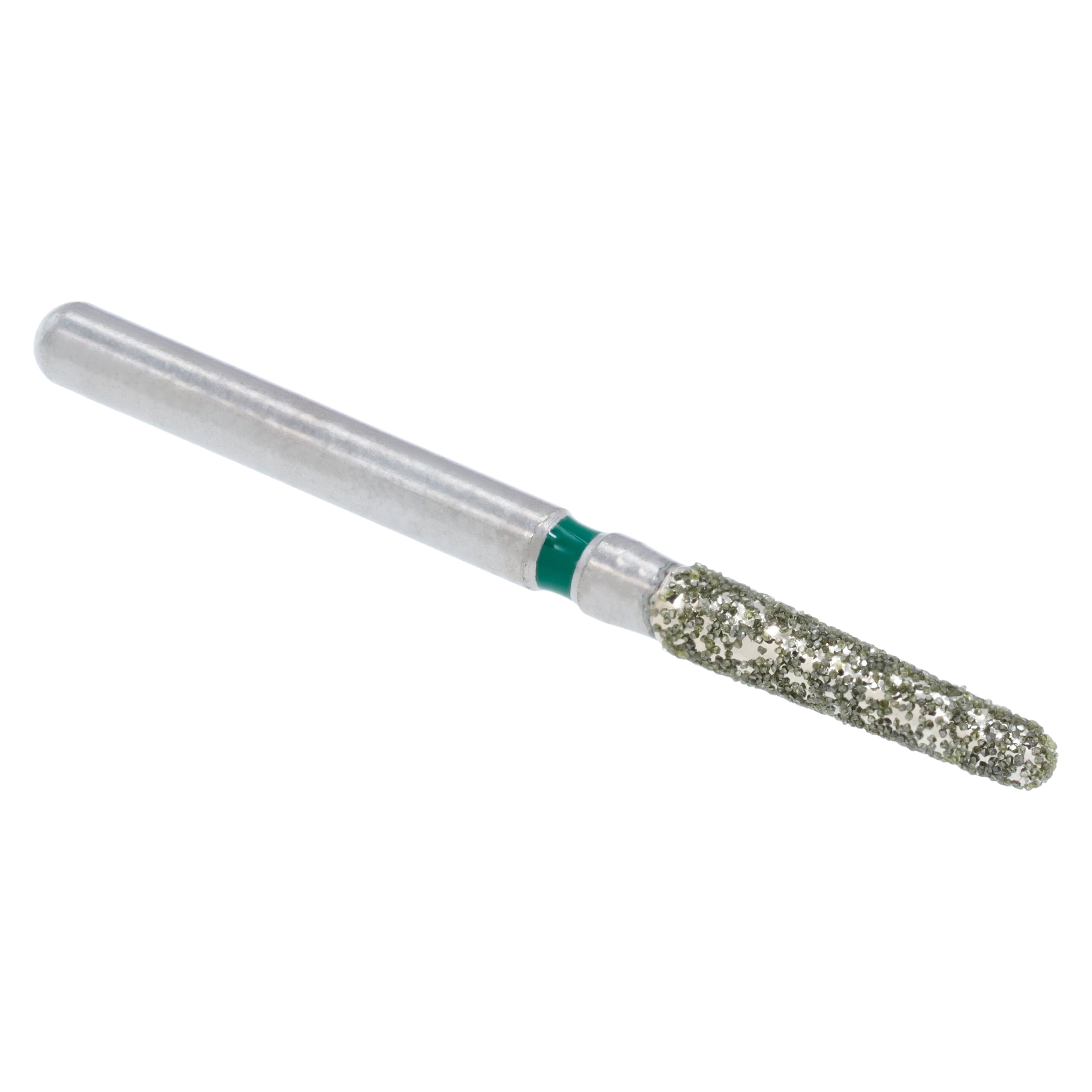 Priva Rotary Instruments™ Diamond Bur FG Round End Taper 856-018C, Coarse Grit, Green Ring, 1.8mm Head Diameter, 5/Pkg, P856018C thumbnail 3