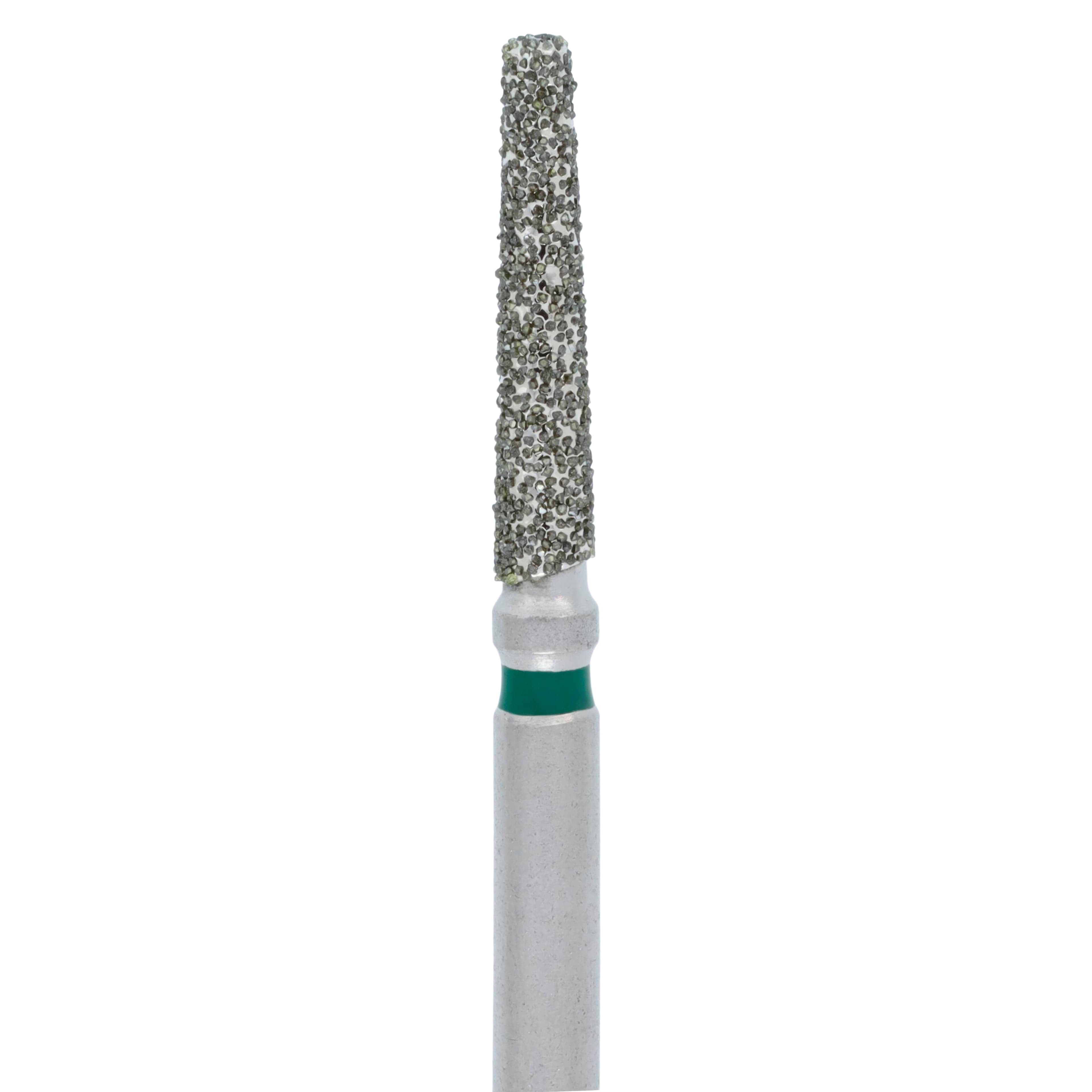 Priva FG #847.016 Coarse Grit Flat End Taper Diamond Burs, 5/Pk, Green Band, P847016C thumbnail 2