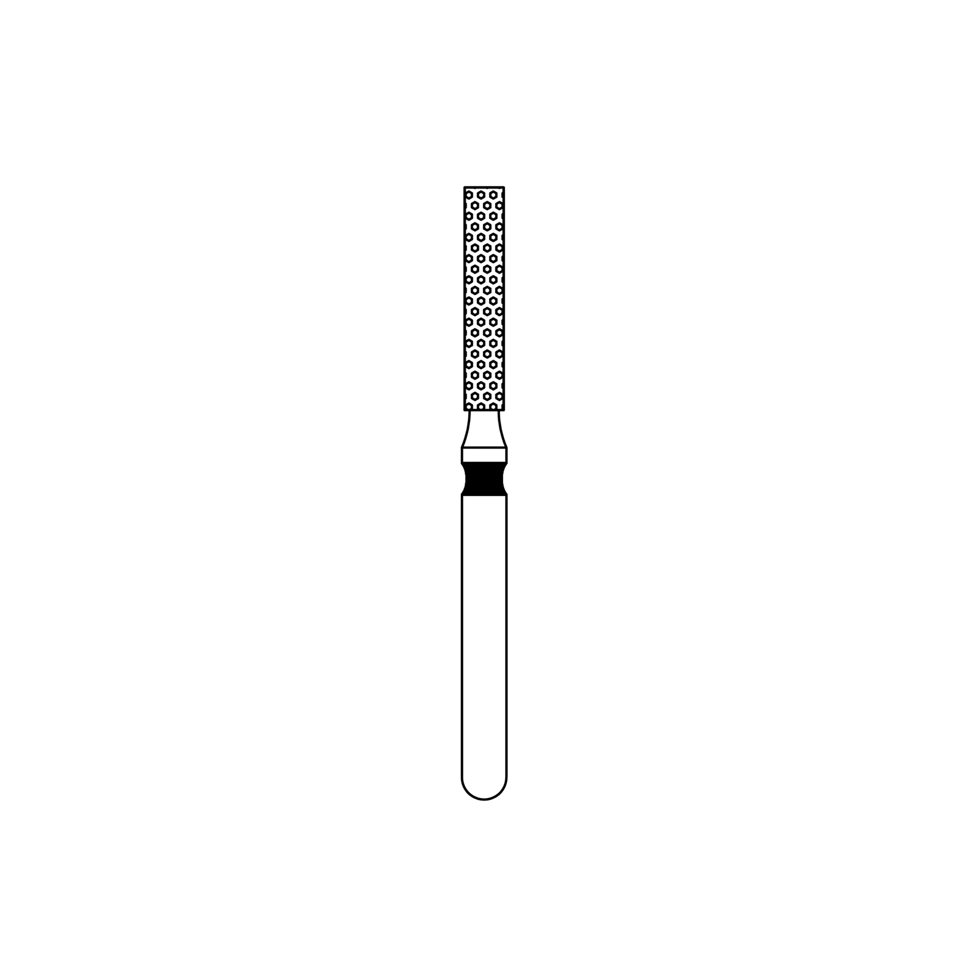 Priva Rotary Instruments Diamond Bur, FG, Extra Coarse, Black, Flat End Cylinder, 1.4 mm Head Diameter, 5/Pkg, #837-014XC - Priva Rotary Instruments Diamond Burs – FG, Extra Coarse, Black, Flat End Cylinder, 5/Pkg - # 837, 1.4 mm Head Diameter - Image 1