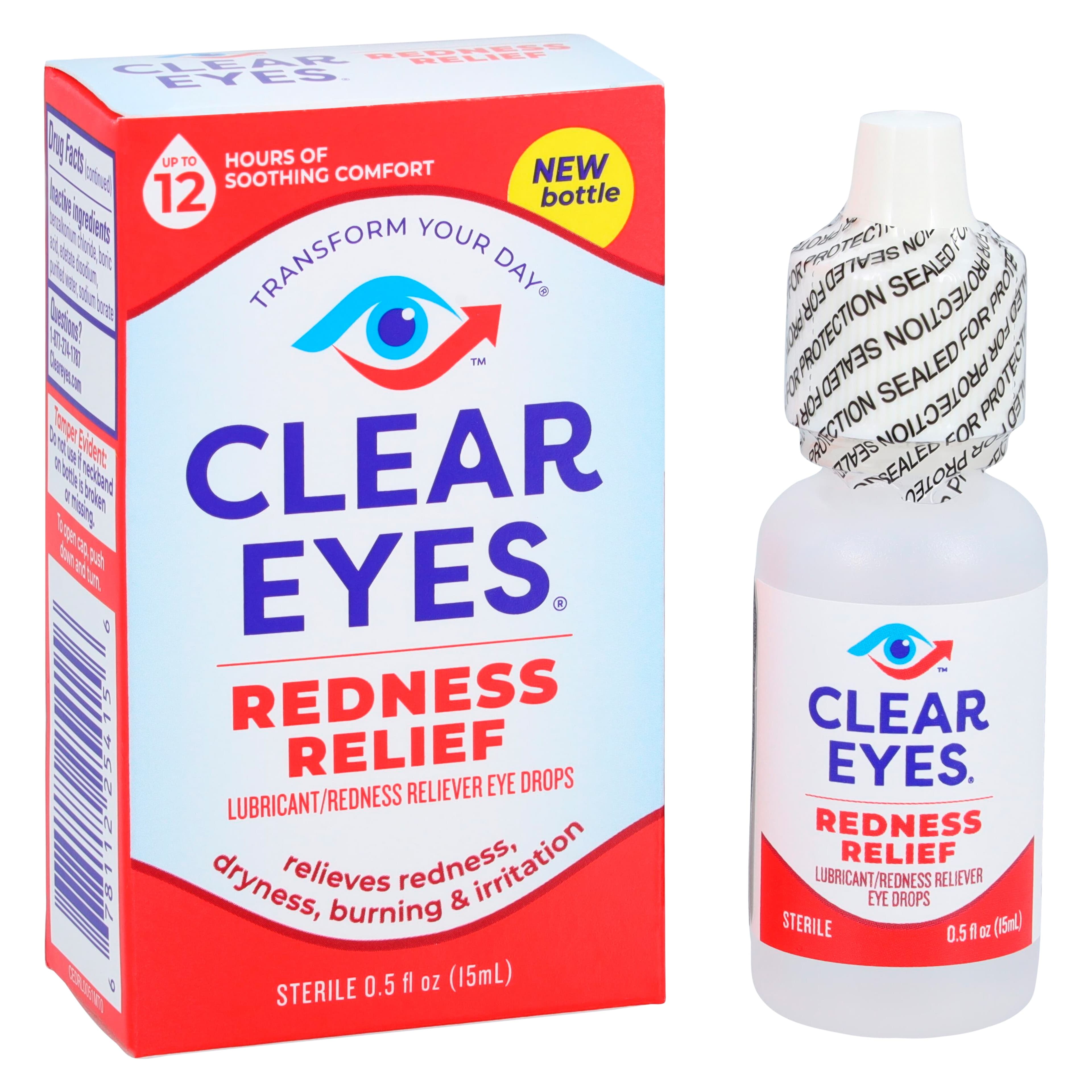 Clear Eyes Redness Relief Eye Drops, 0.5 oz Bottle thumbnail 2