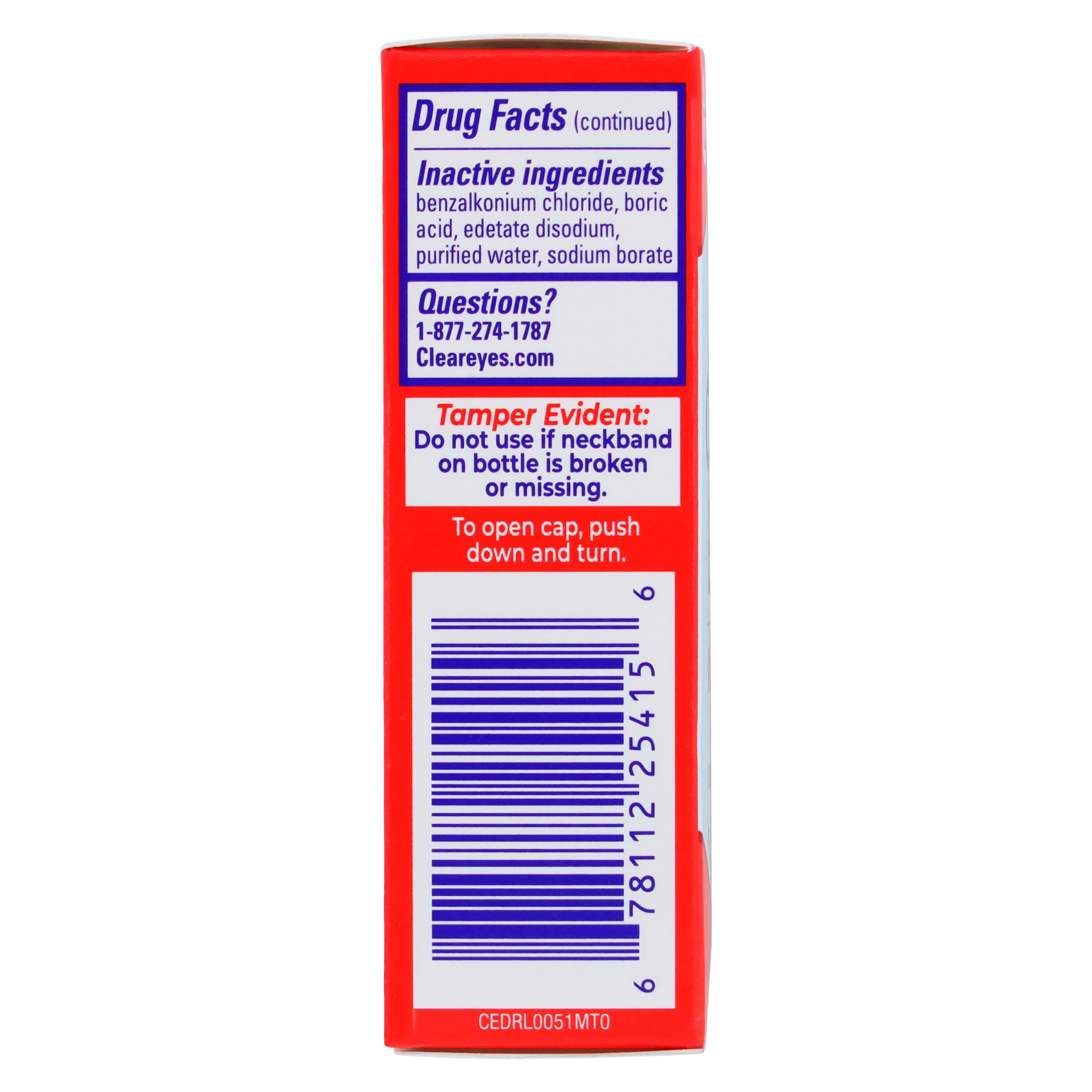 Clear Eyes Redness Relief Eye Drops, 0.5 oz Bottle thumbnail 7