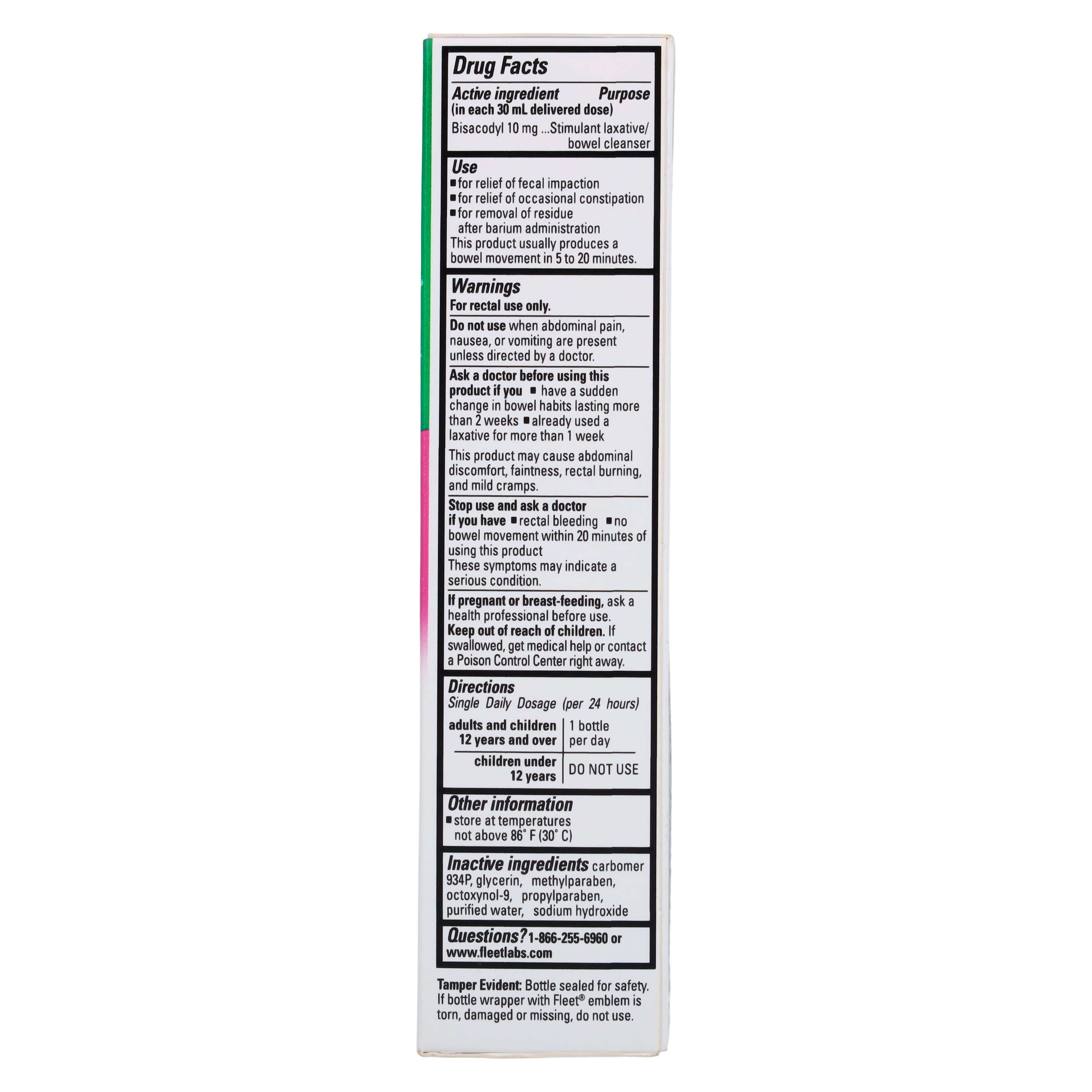 Fleet Bisacodyl Enema, 1.25 oz, 1/Box thumbnail 3