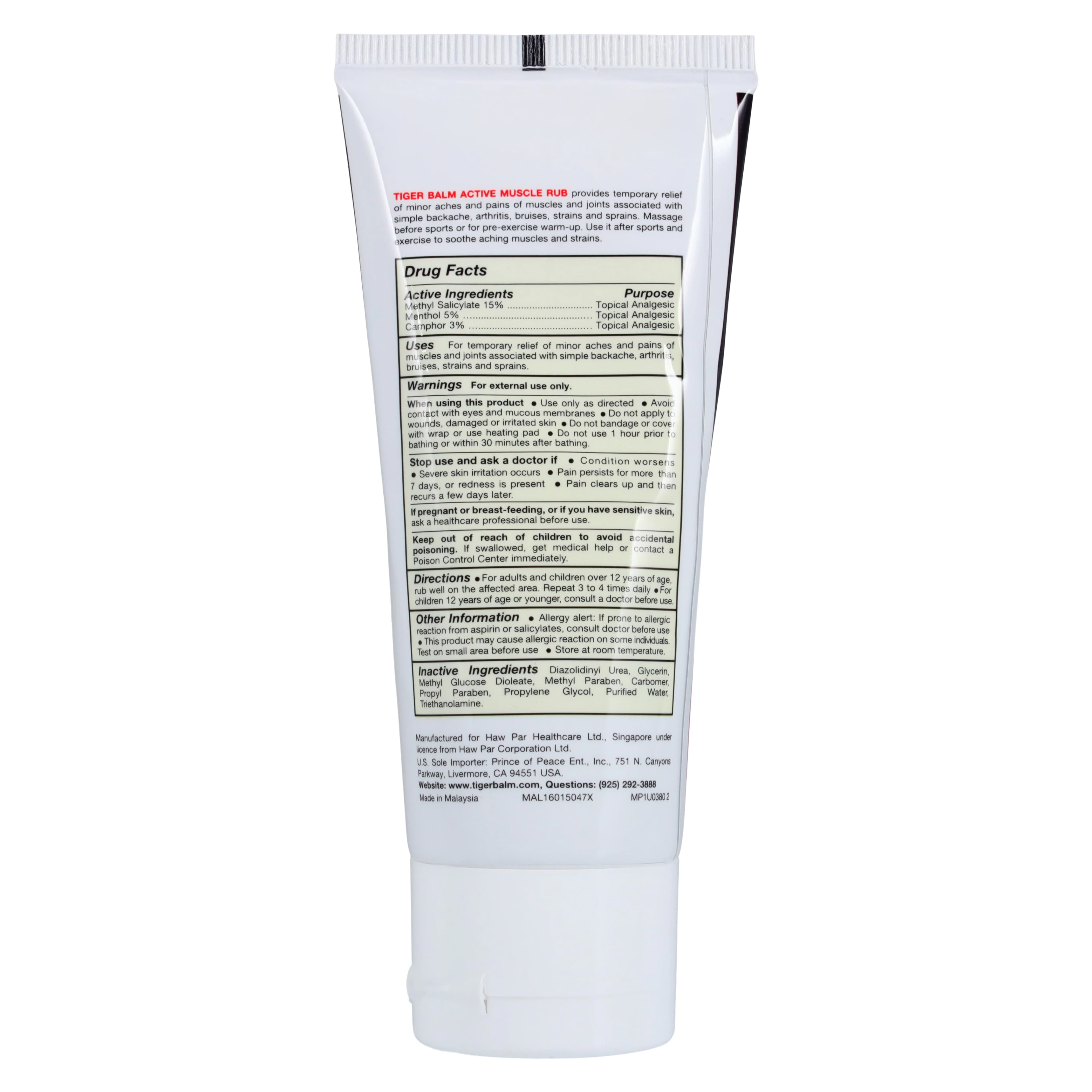 Tiger Balm Muscle Rub, Analgesic Cream, 2 oz Jar thumbnail 4