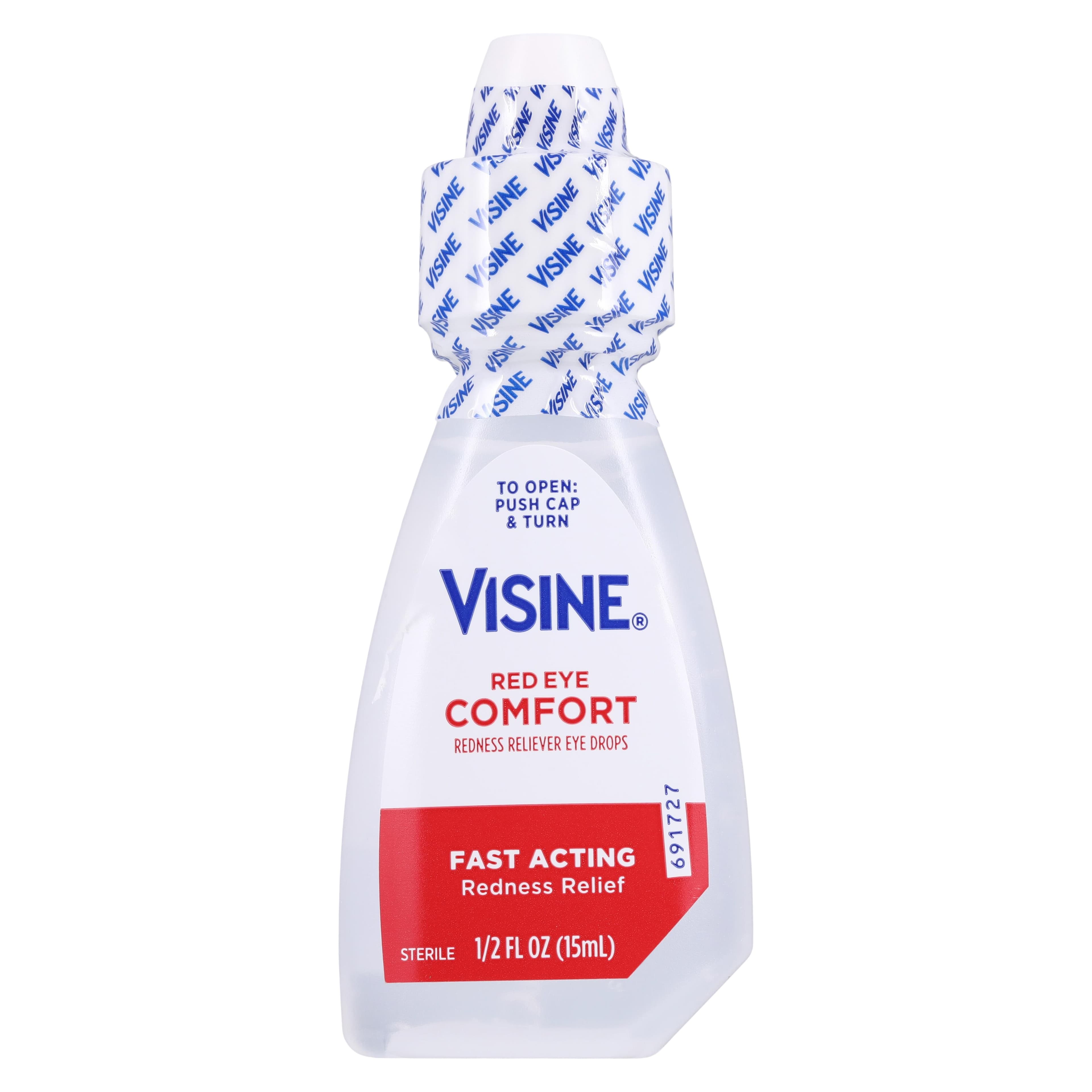 Visine Itch & Redness Relief Eye Drops, 0.5 oz Squeeze Bottle thumbnail 2