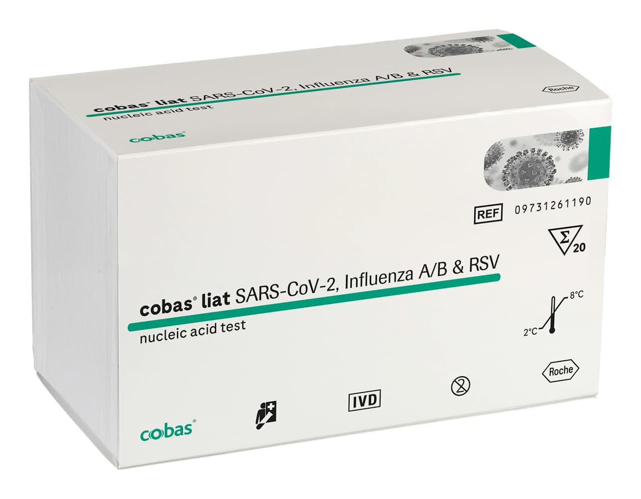 Cobas Liat SARS-CoV-2/Flu A/B/RSV Nucleic Acid Test Kit, CLIA Waived, 20 Tests/Kt thumbnail 2