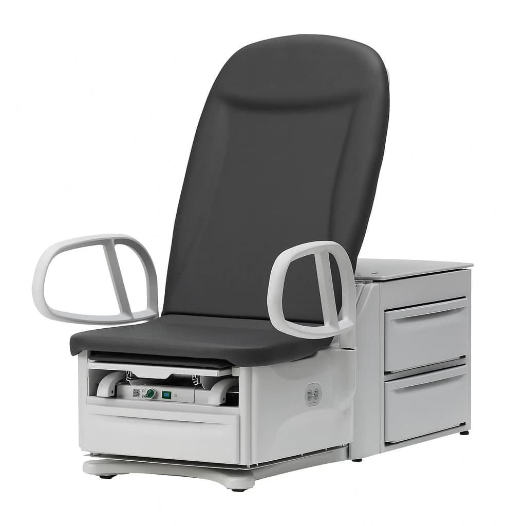 Brewer Access High-Low PLUS Exam Table, Chateau Grey, 450 lb Capacity, 17" ADA Compliant, Model 6501 - Access6501 H/L Pls 17"ADA Comp - Image 1