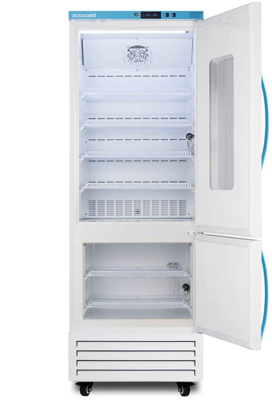 Accucold Performance Series Pharmacy/Vaccine Fridge/Freezer, Glass Door Fridge/Solid Door Freezer, Right Hinge (Factory Reversible), Automatic/Manual Defrost thumbnail 2