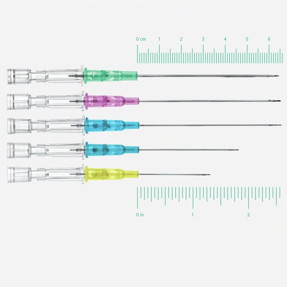 B. Braun Introcan Safety 2 Winged Catheter, 20 Gauge, 2-1/2", Sterile, Radiopaque, 200/Case - Introcan Cath Safety 2 WL PUR - Image 1