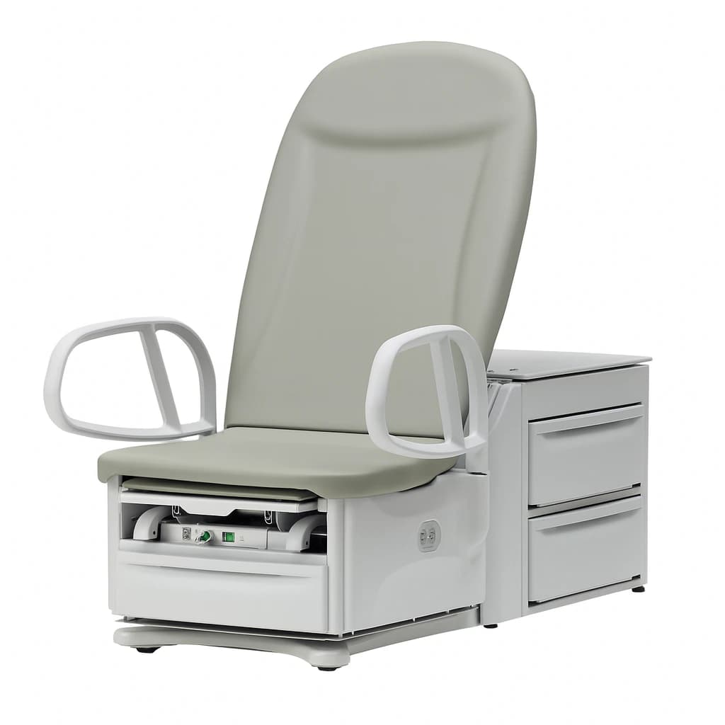 Brewer Access High-Low PLUS Exam Table, Clamshell, 700 lb Capacity, 17" ADA Compliant, Model 6801 PLS - Access6801 PLS H/L 17"ADA Comp - Image 1