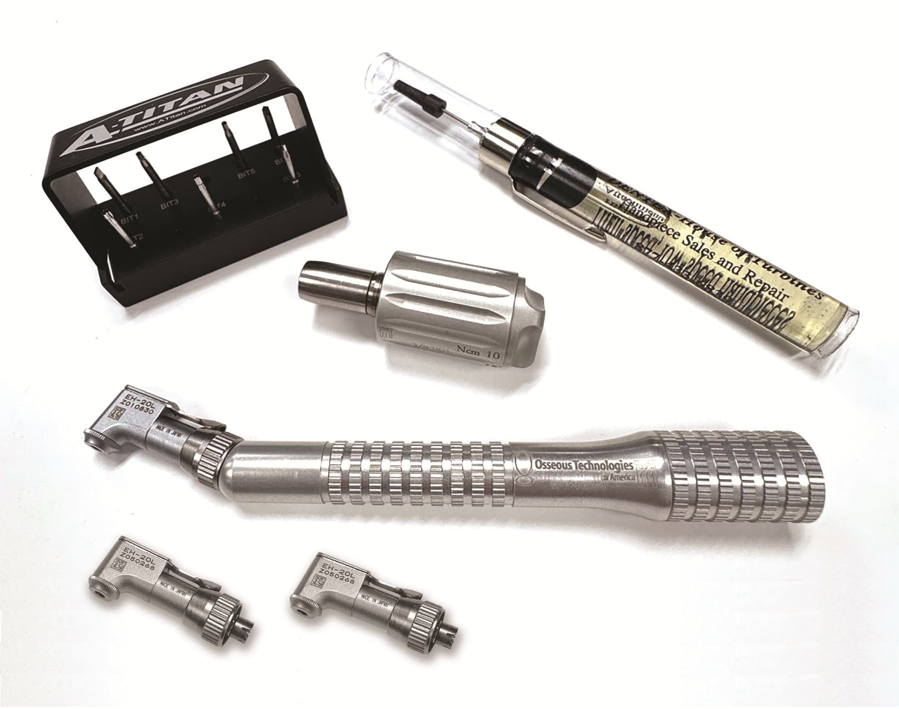 A. Titan Instruments Right Angled Driver Kit with ATA Torque Adapter and Bits Kit (RAD KIT) - Right Angled Driver Kit - Image 1