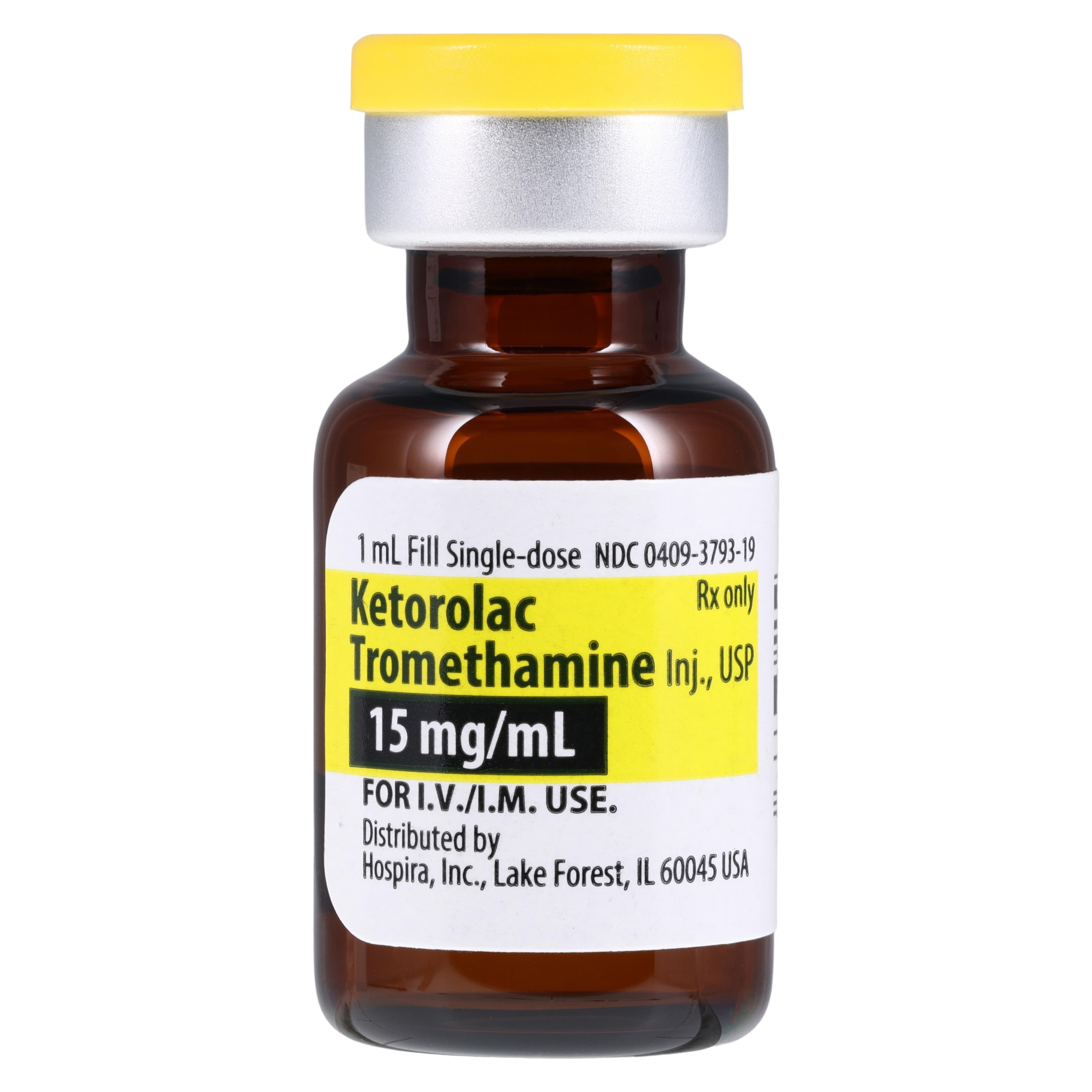 Ketorolac Tromethamine Injection, 15 mg/mL, Single-Dose Vial, 1 mL, 25/Package thumbnail 2