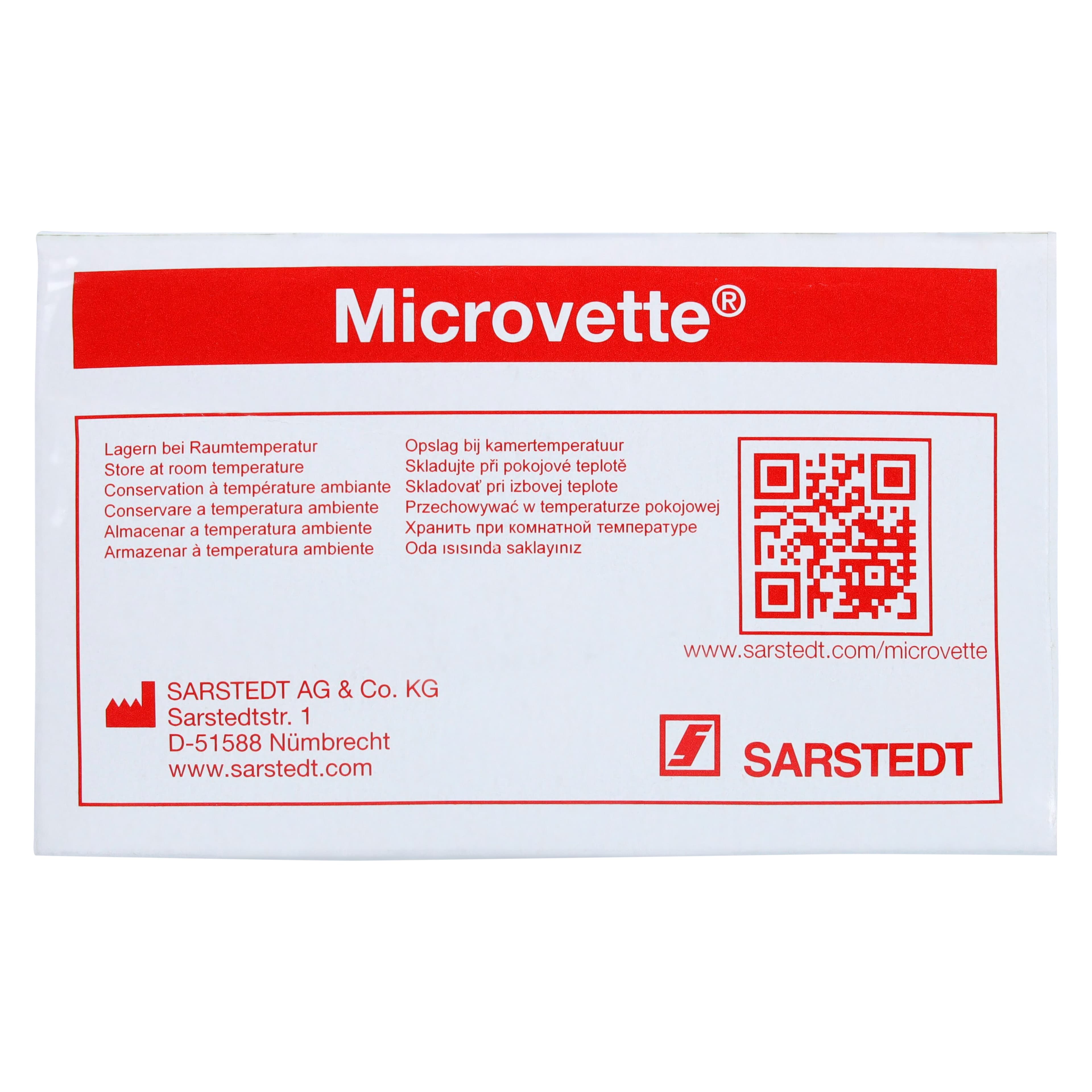 Sarstedt Microvette 200 Capillary Blood Collection Tube, Serum CAT, Red Cap, 200 µL, 1000/Case thumbnail 4