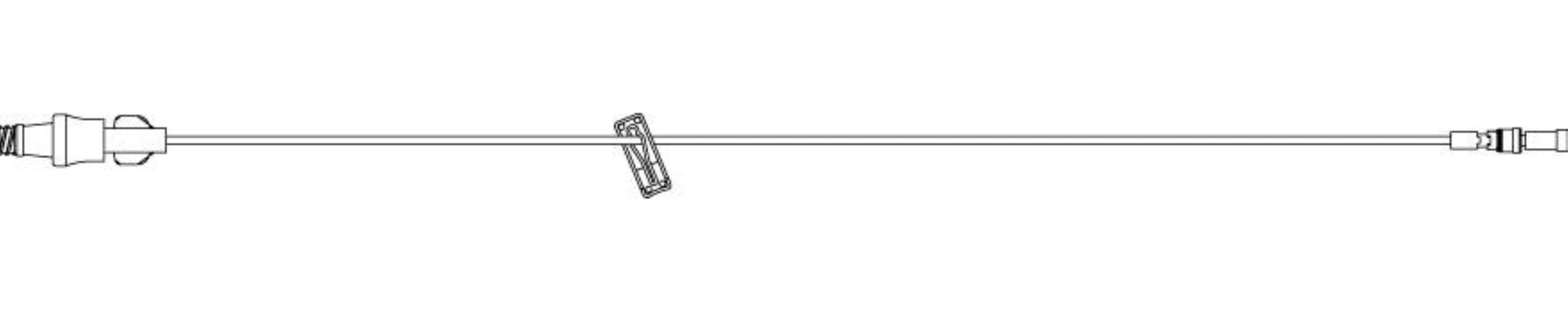 ICU Medical IV Extension Set, Small Bore, 0.2 Micron Filter, 60" Rotating Luer Clamp, 50/Case - Set IV Extension Smallbore - Image 1