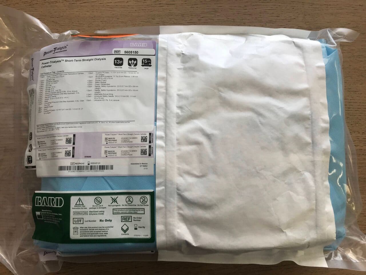Bard Power-Trialysis Dialysis Catheter Tray - Dialysis Catheter Tray Str - Image 1