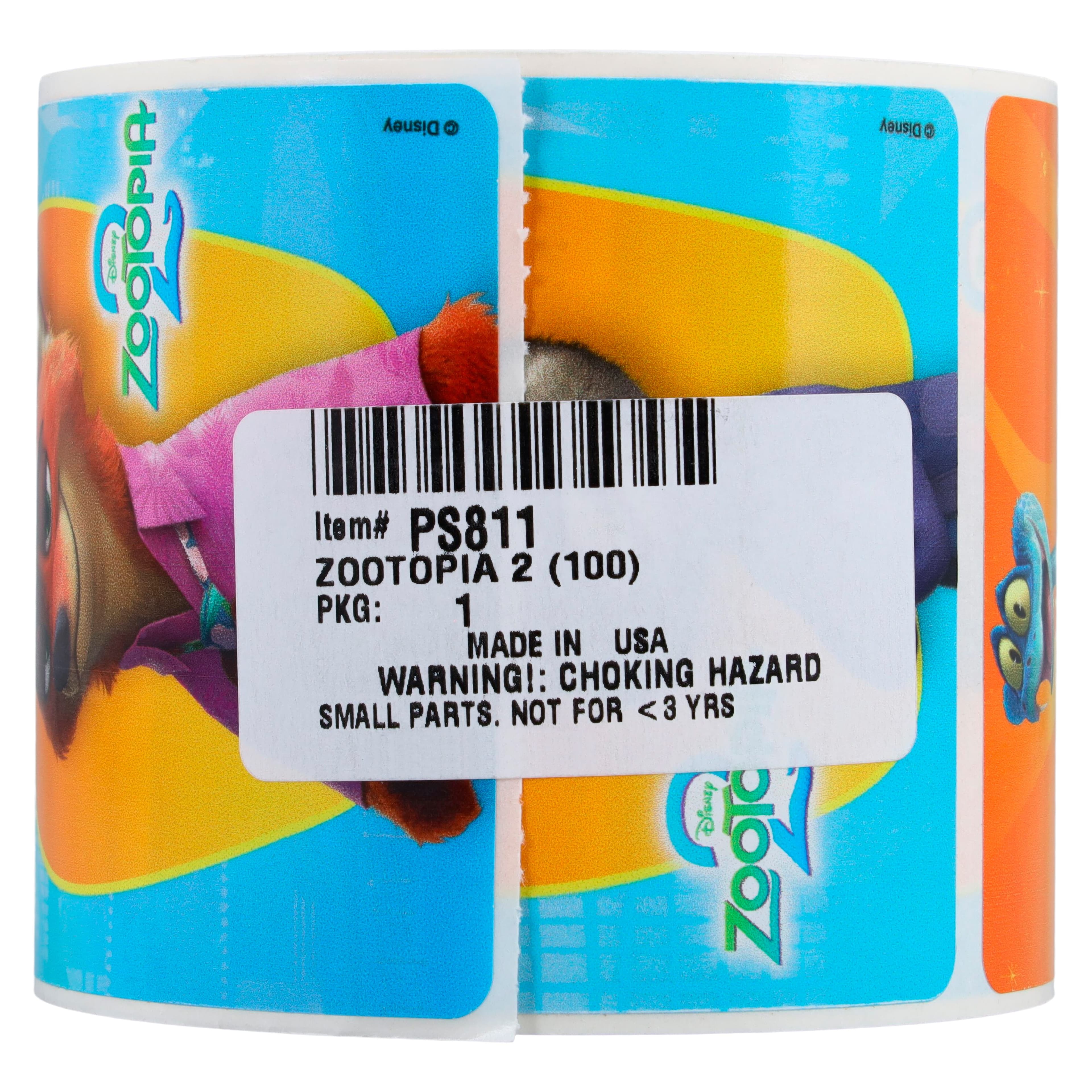 Disney Zootopia 2 Assorted Stickers, 2.5" x 2.5", 100/Roll, PS811 thumbnail 3