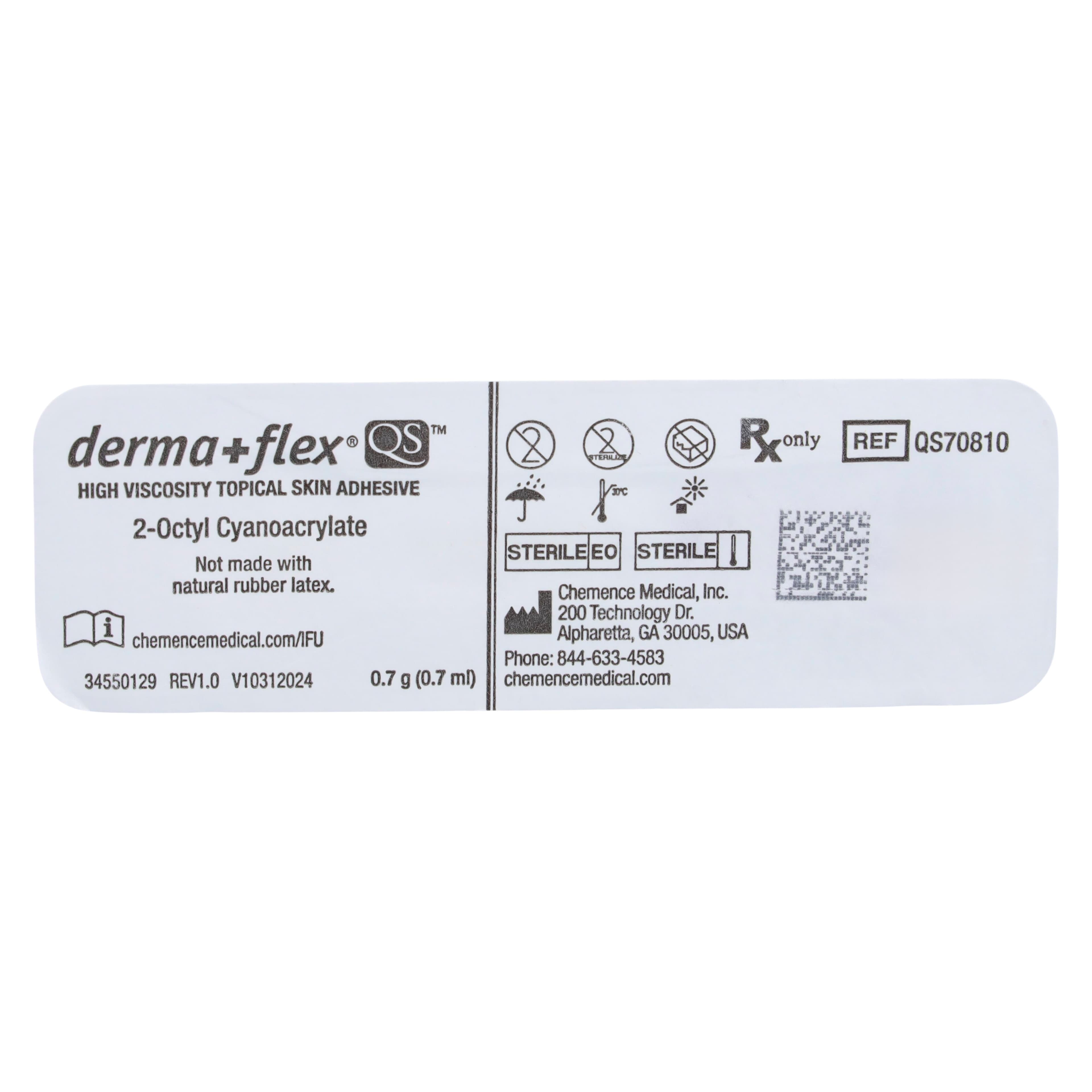 DermaFlex QS Topical Skin Adhesive, 2-Octyl Cyanoacrylate, 0.7mL, Purple, 10/Box thumbnail 4