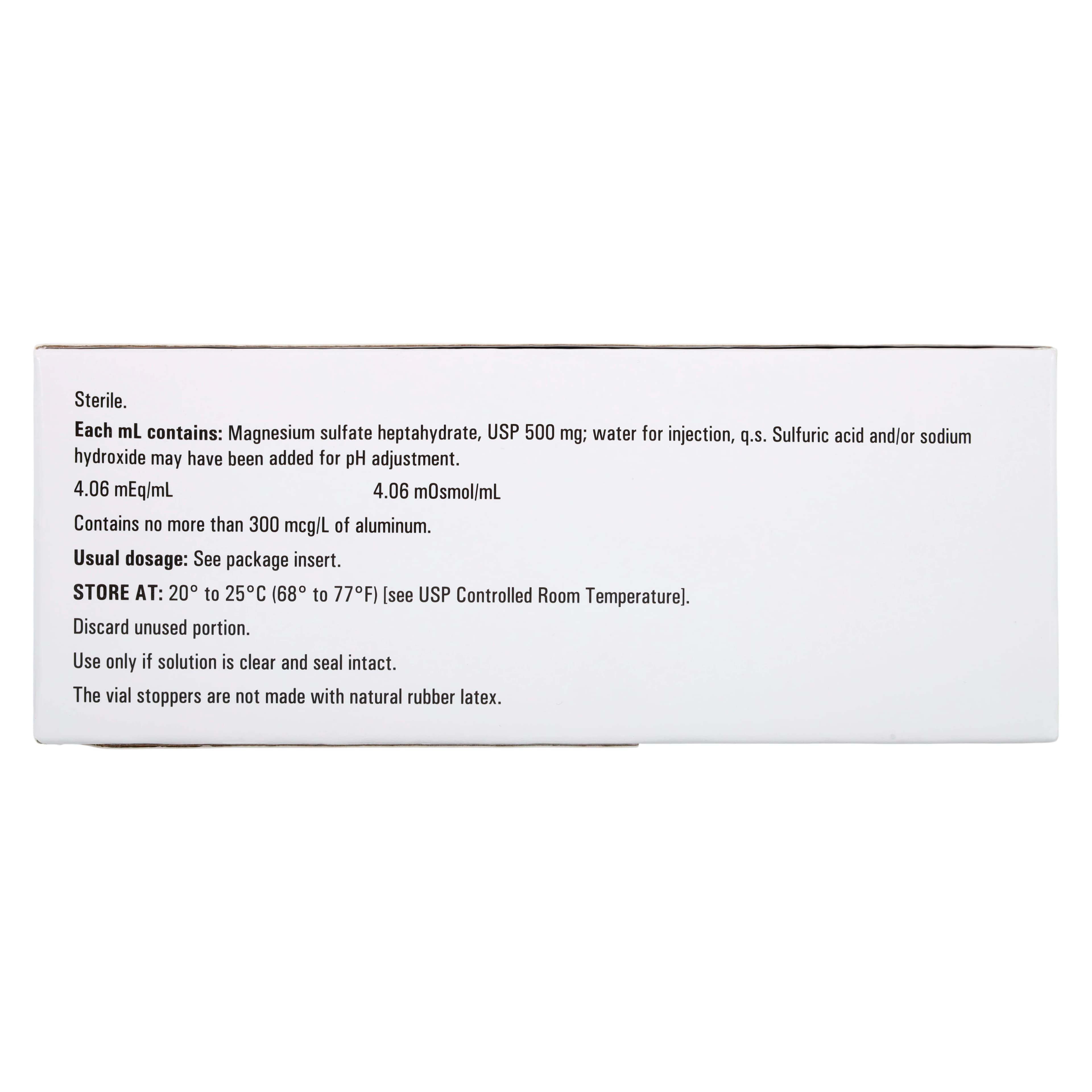 Magnesium Sulfate Injection 50% SDV 50mL, 25/Package thumbnail 6