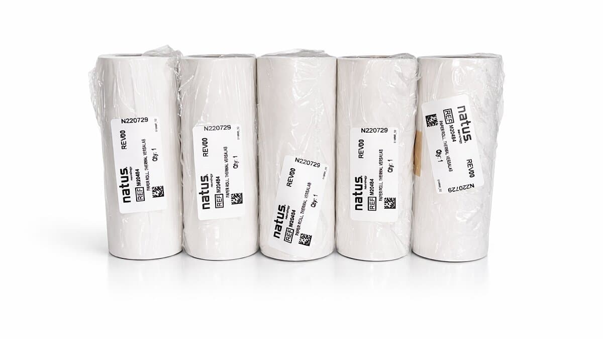 Versalab Thermal Printer Paper, 25m Roll, 5 Rolls/Case - Paper Printer Thermal 25m - Image 1