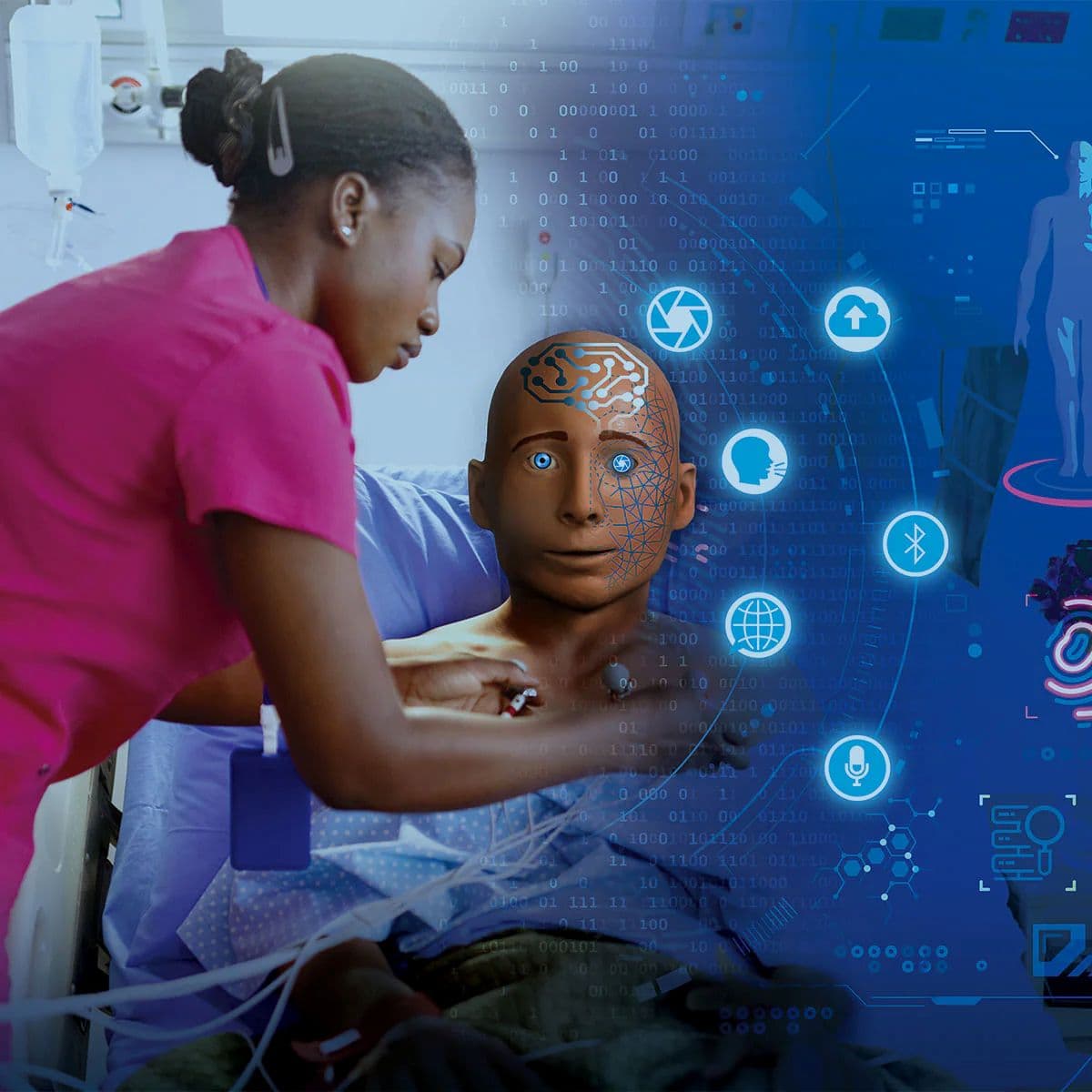 Nasco Healthcare ALEX Gen AI Manikin Simulator, Medium Tone, 5'1", 45 lbs, Each - ALEX Gen AI Medium Tone 5' 1" - Image 1