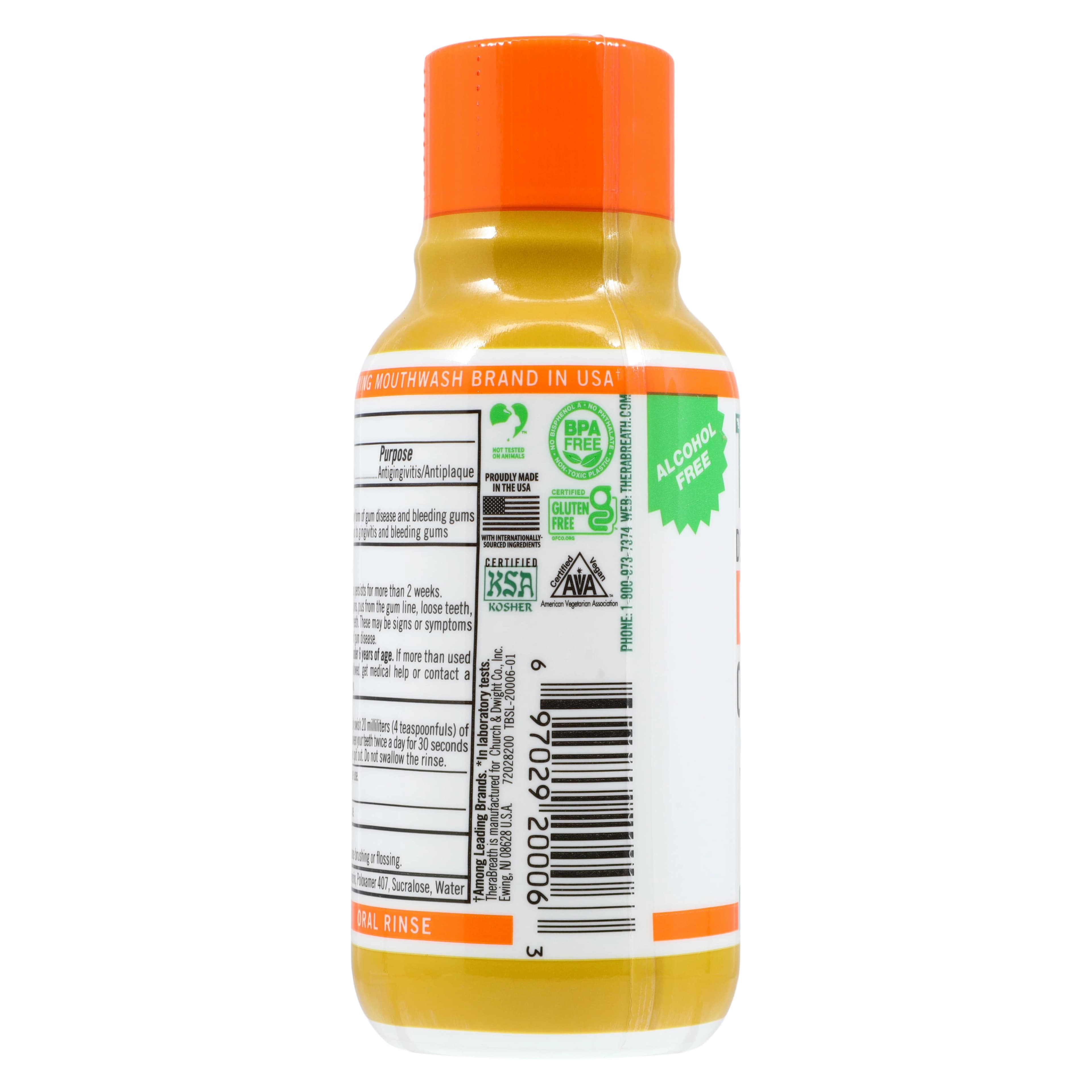 TheraBreath Oral Rinse, Deep Clean Fresh Mint, Alcohol Free, 3 oz, 72/Case thumbnail 2