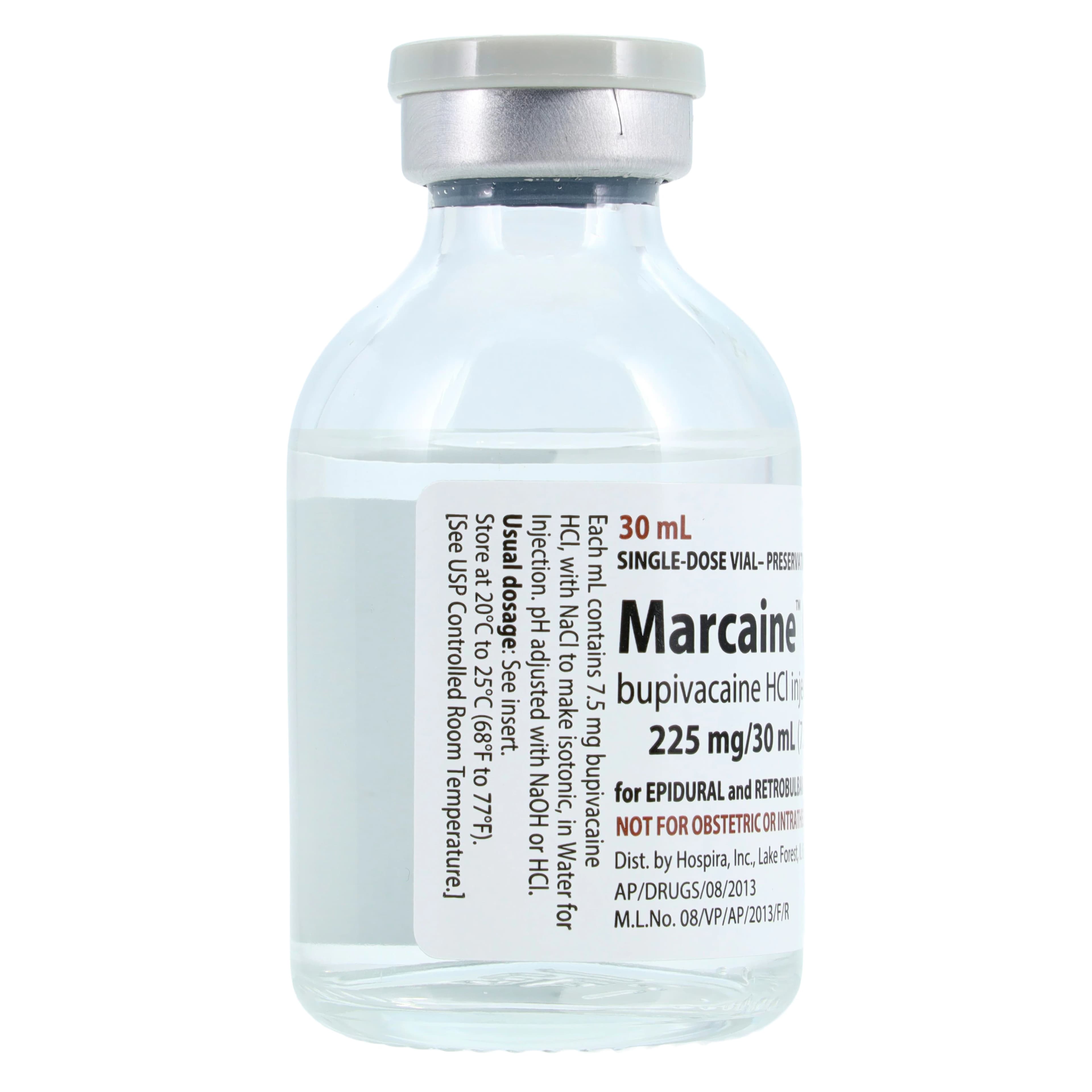 Marcaine Injection 0.75% Preservative Free SDV 30mL, 25/Package thumbnail 4