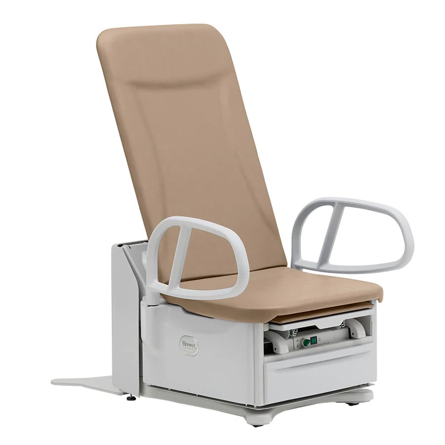 Brewer FLEX5800 High-Low PLUS Power Exam Table, 17" ADA, New Cocoa, 700 lb Capacity - Flex5800 Pls H/L Pwr 17" ADA - Image 1