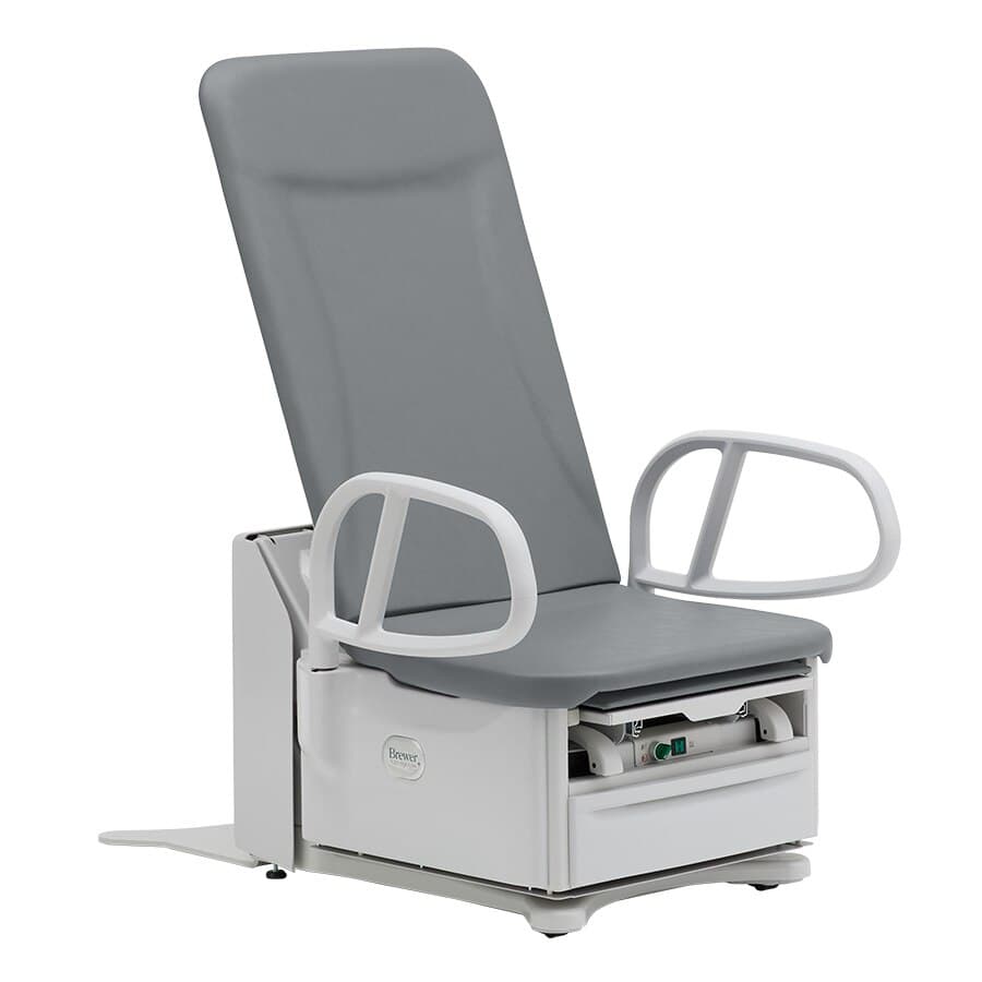 Brewer FLEX5800 High-Low PLUS Powered Exam Table, 17" ADA, Cool Grey, 700 lb Capacity - Flex5800 Pls H/L Pwr 17" ADA - Image 1