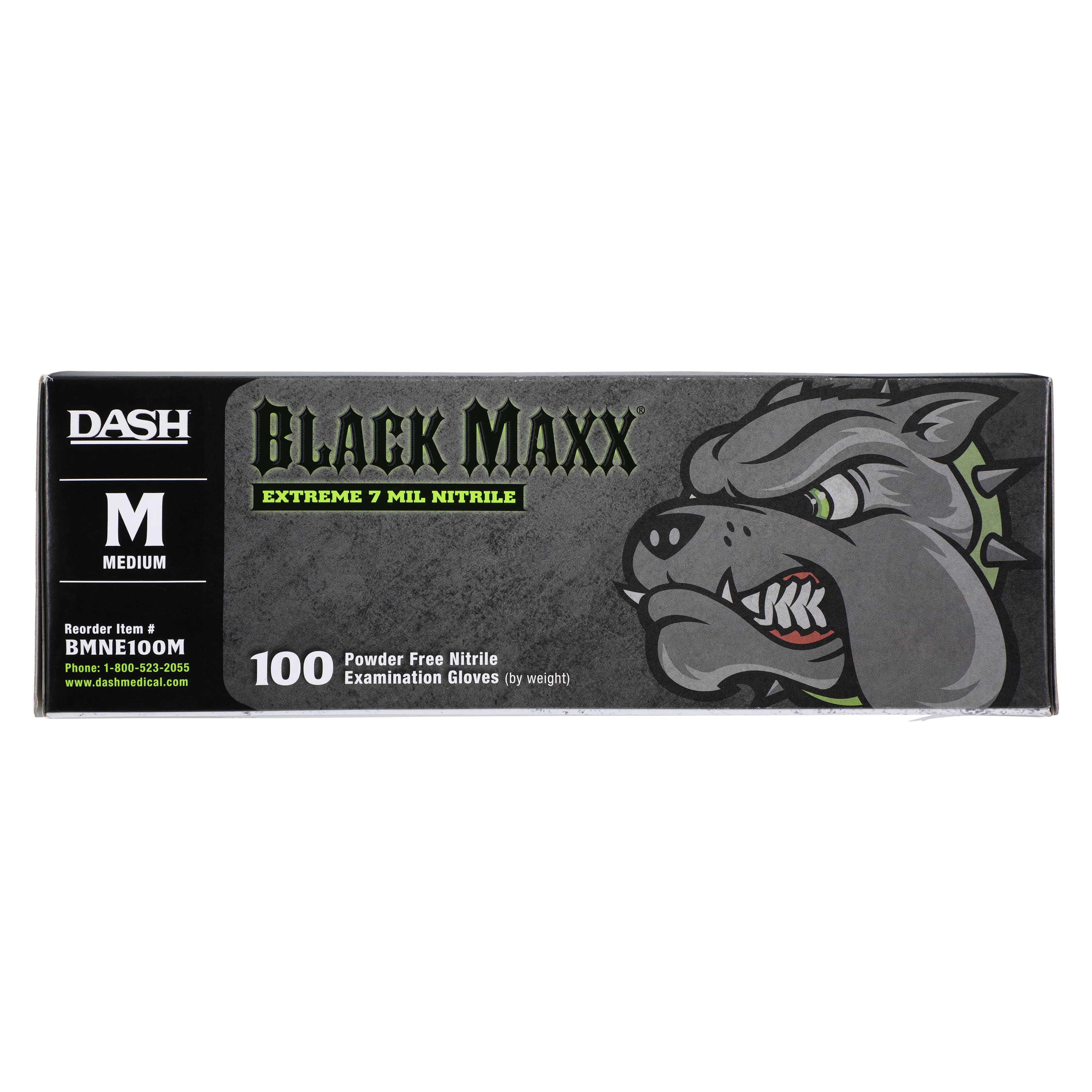 Black Maxx® Extreme Nitrile Exam Gloves, Medium, Black, Powder-Free, Non-Sterile, 100/Box, Case of 10 Boxes thumbnail 4