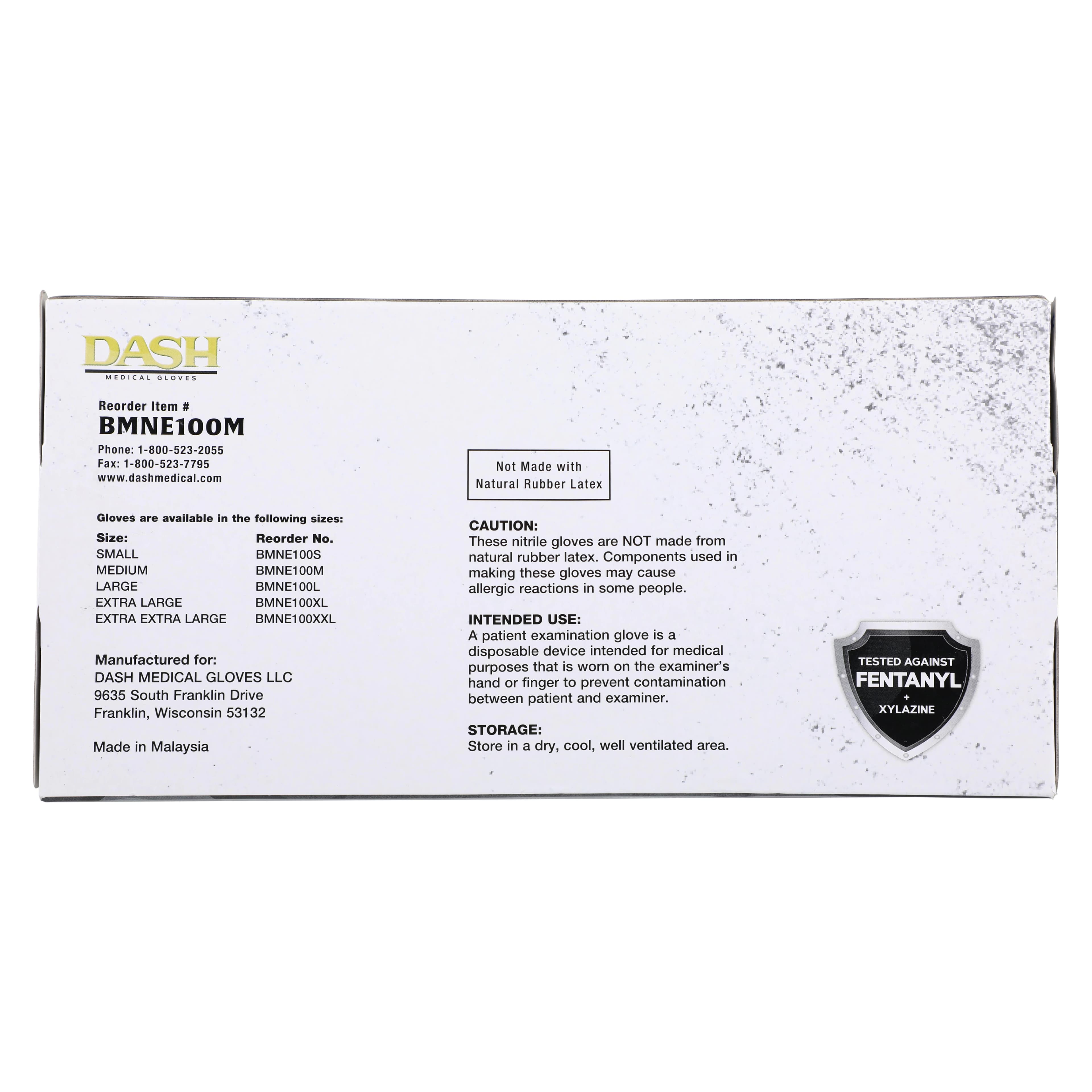 Black Maxx® Extreme Nitrile Exam Gloves, Medium, Black, Powder-Free, Non-Sterile, 100/Box, Case of 10 Boxes thumbnail 5