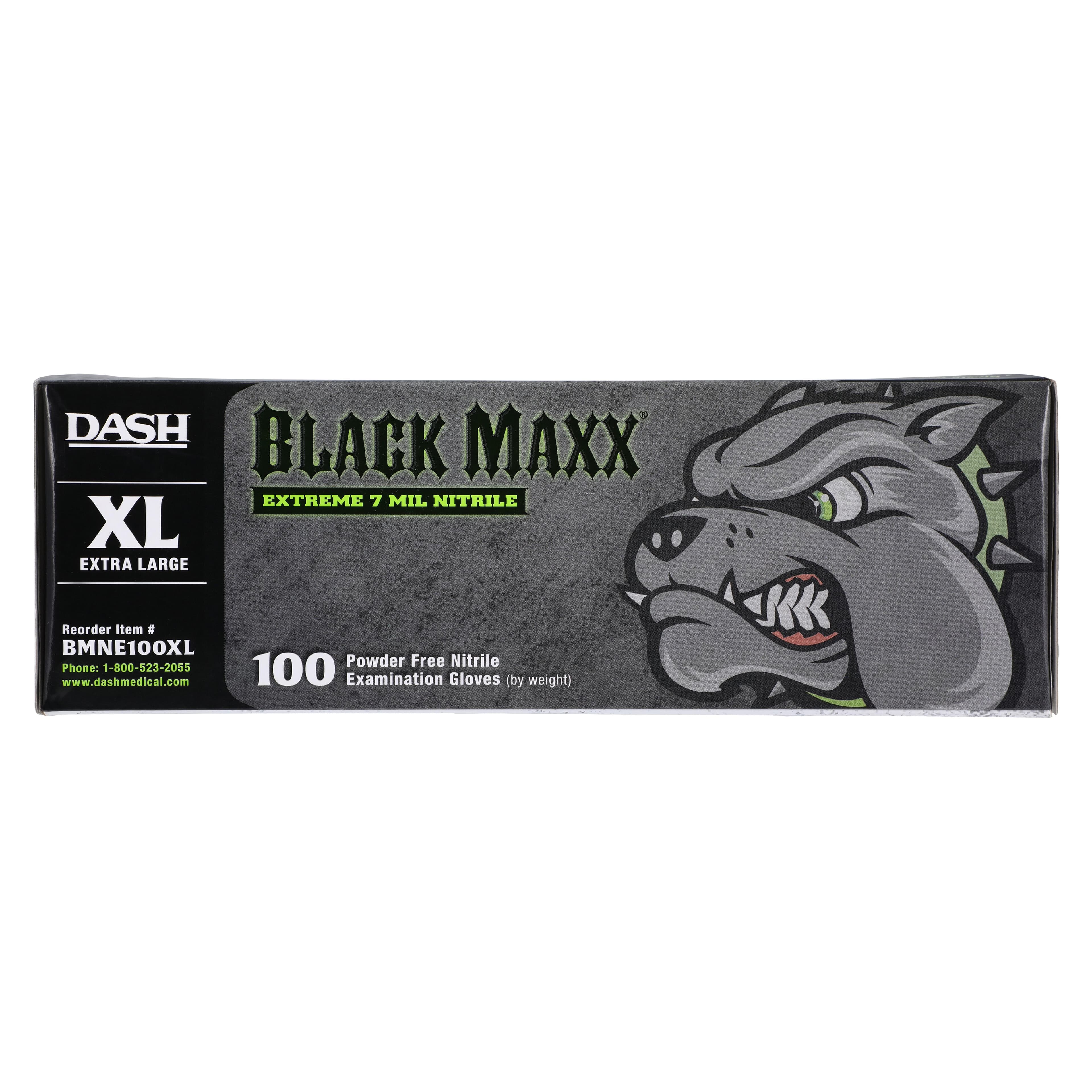 Black Maxx® Extreme Nitrile Exam Gloves, X-Large, Black, Powder-Free, Non-Sterile, Textured, 100/Box, Case of 10 thumbnail 4