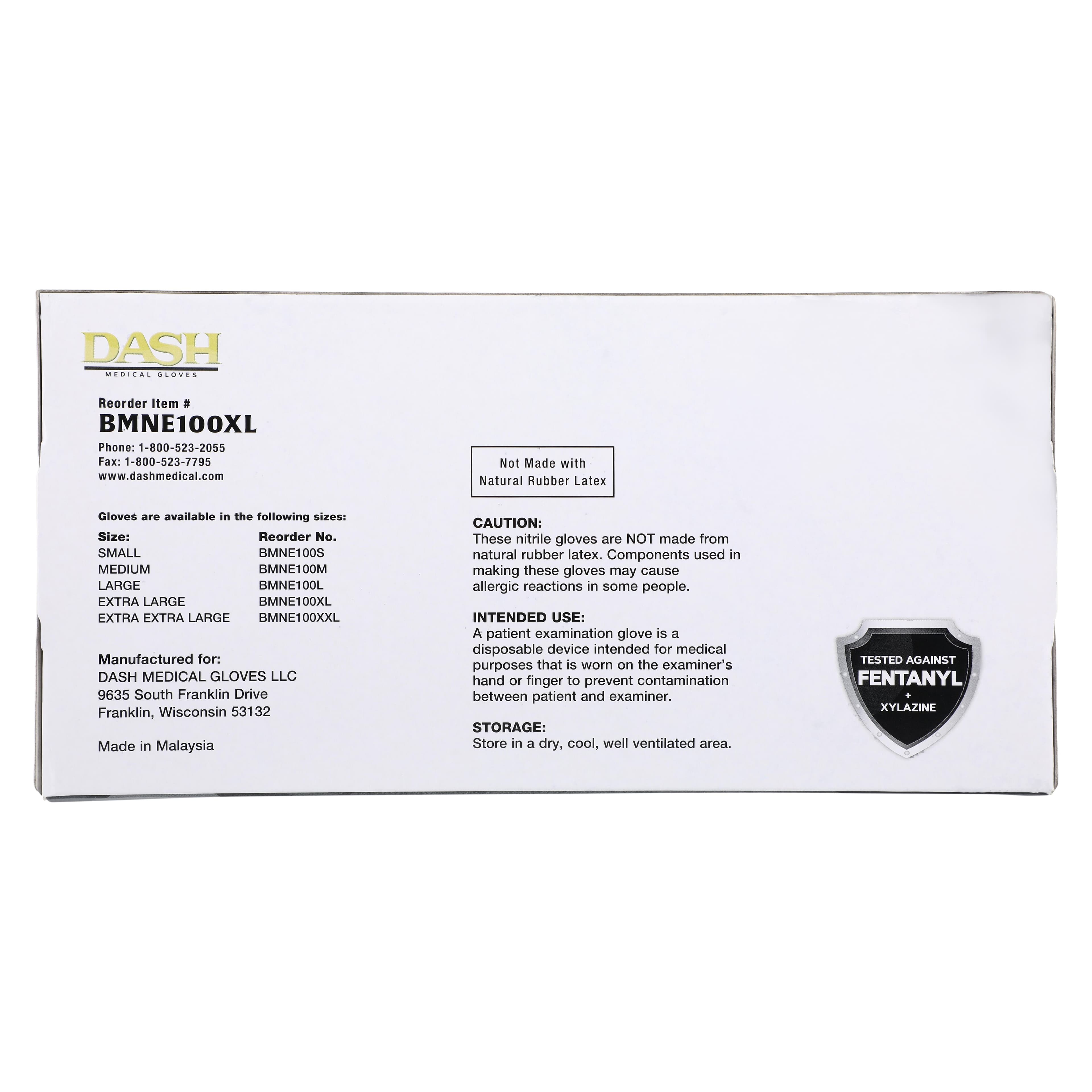 Black Maxx® Extreme Nitrile Exam Gloves, X-Large, Black, Powder-Free, Non-Sterile, Textured, 100/Box, Case of 10 thumbnail 5