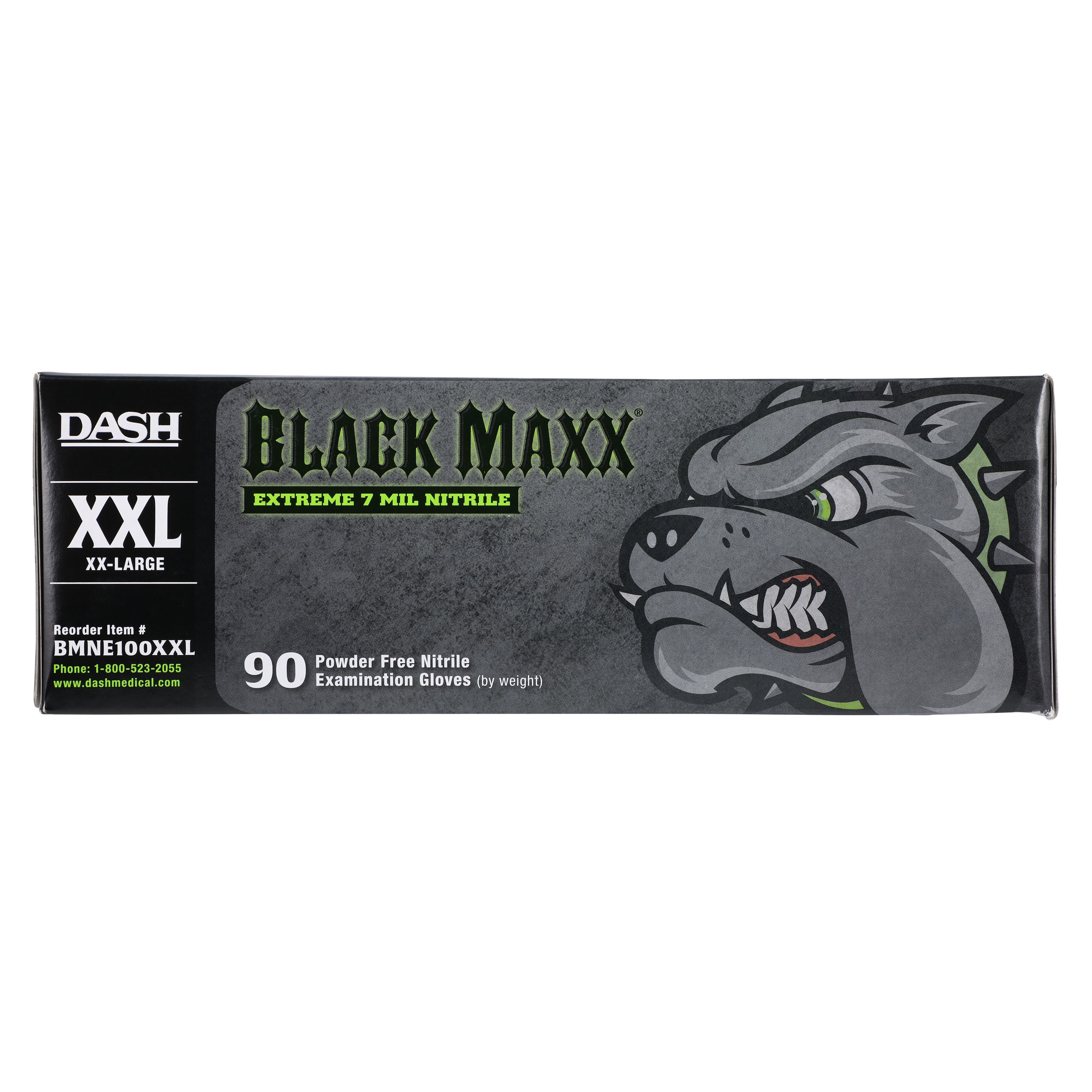 Black Maxx® Extreme Nitrile Exam Gloves, XX-Large, Black, Powder-Free, Non-Sterile, Textured, 100/Box, Case of 10 Boxes thumbnail 4