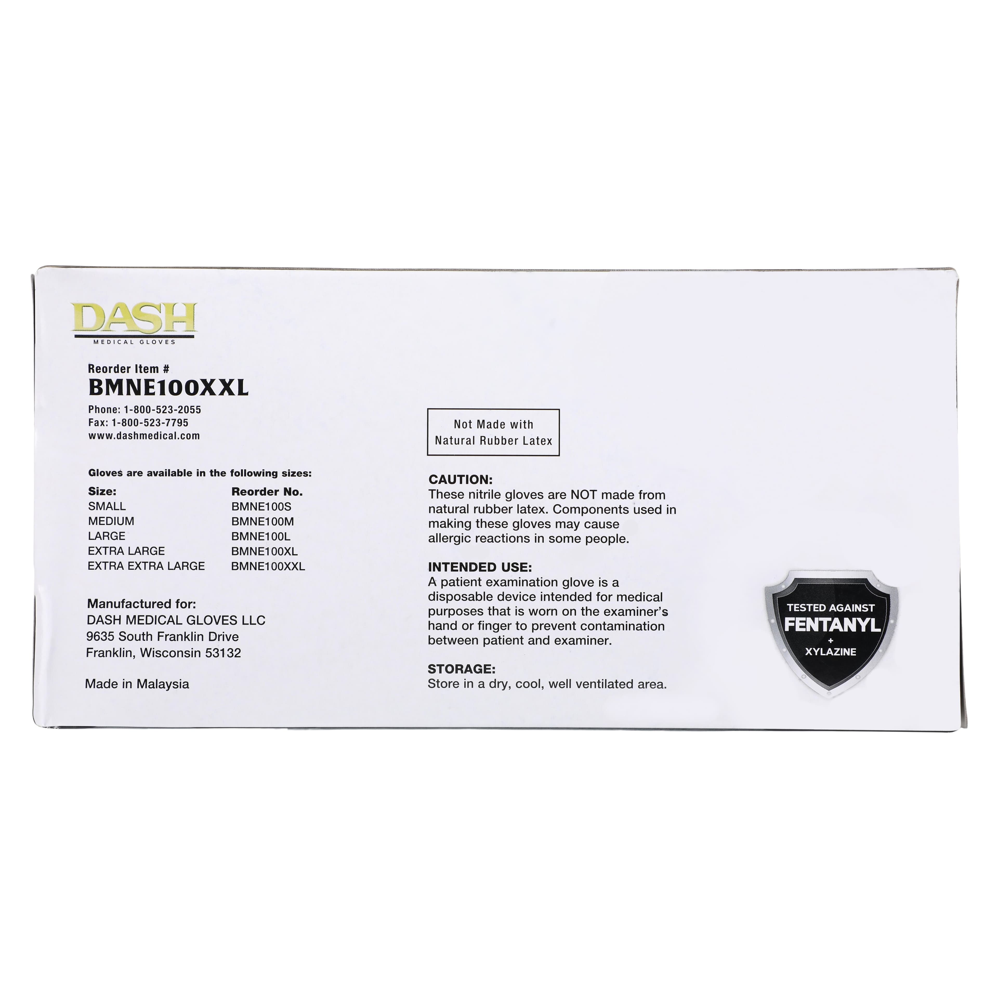 Black Maxx® Extreme Nitrile Exam Gloves, XX-Large, Black, Powder-Free, Non-Sterile, Textured, 100/Box, Case of 10 Boxes thumbnail 5