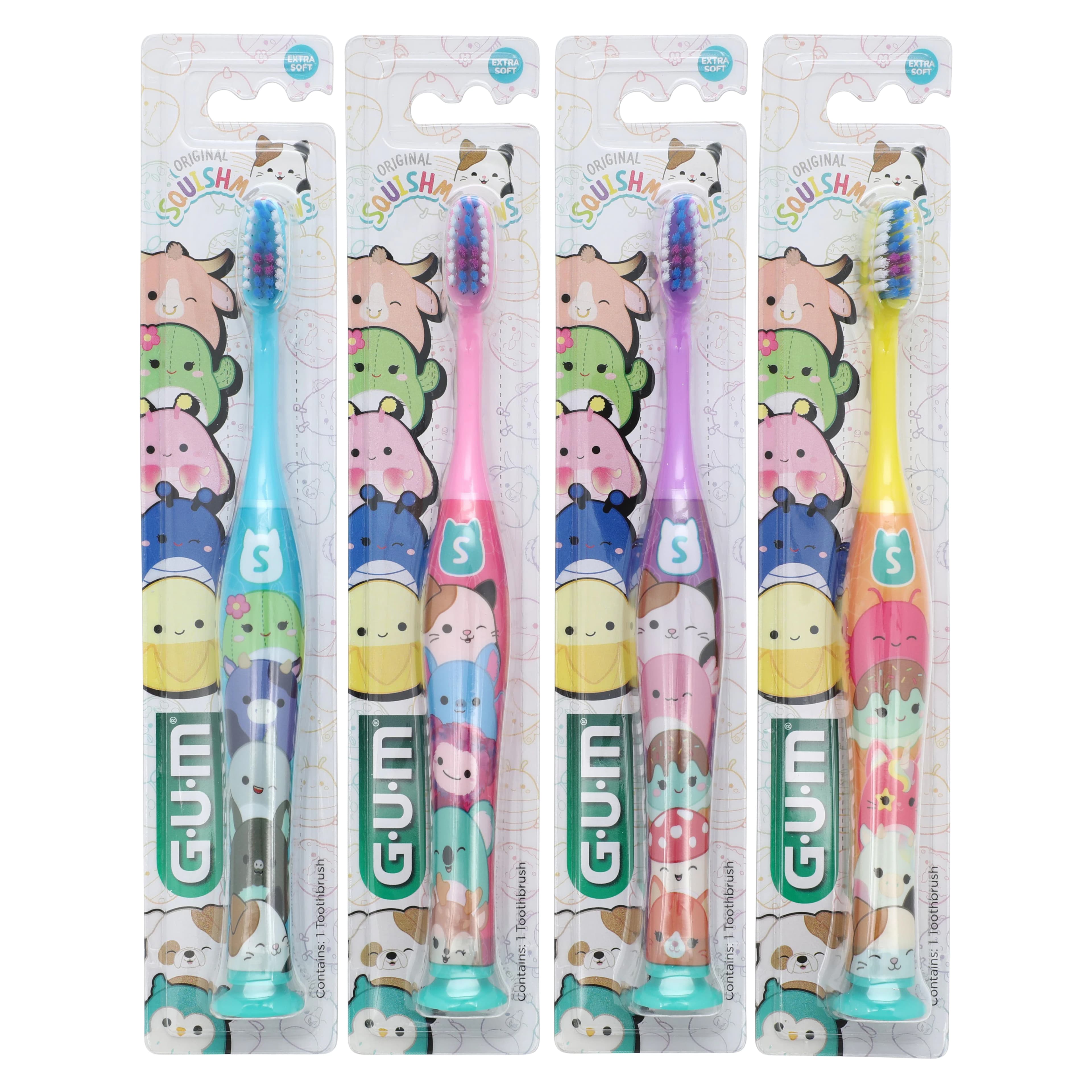 GUM Squishmallows Manual Toothbrush, Ultra-Soft, Child (Ages 3+), Assorted, 12/Pkg, Item #4060SM1 thumbnail 4