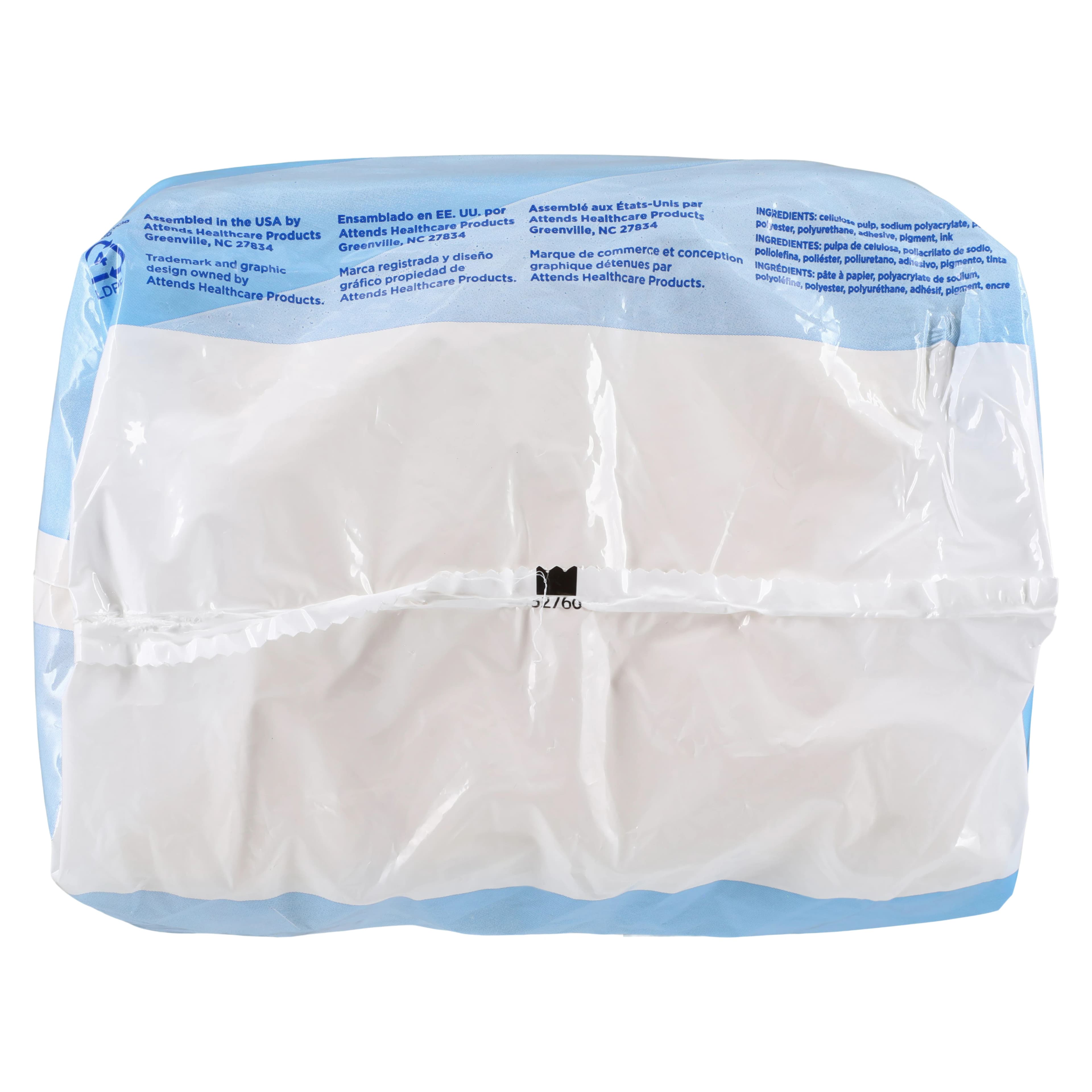 Attends Healthcare Incontinence Briefs, Bariatric 3XL, Unisex, Up to 85" Waist, Super Absorbent, Tab Closure, 48/Case thumbnail 6