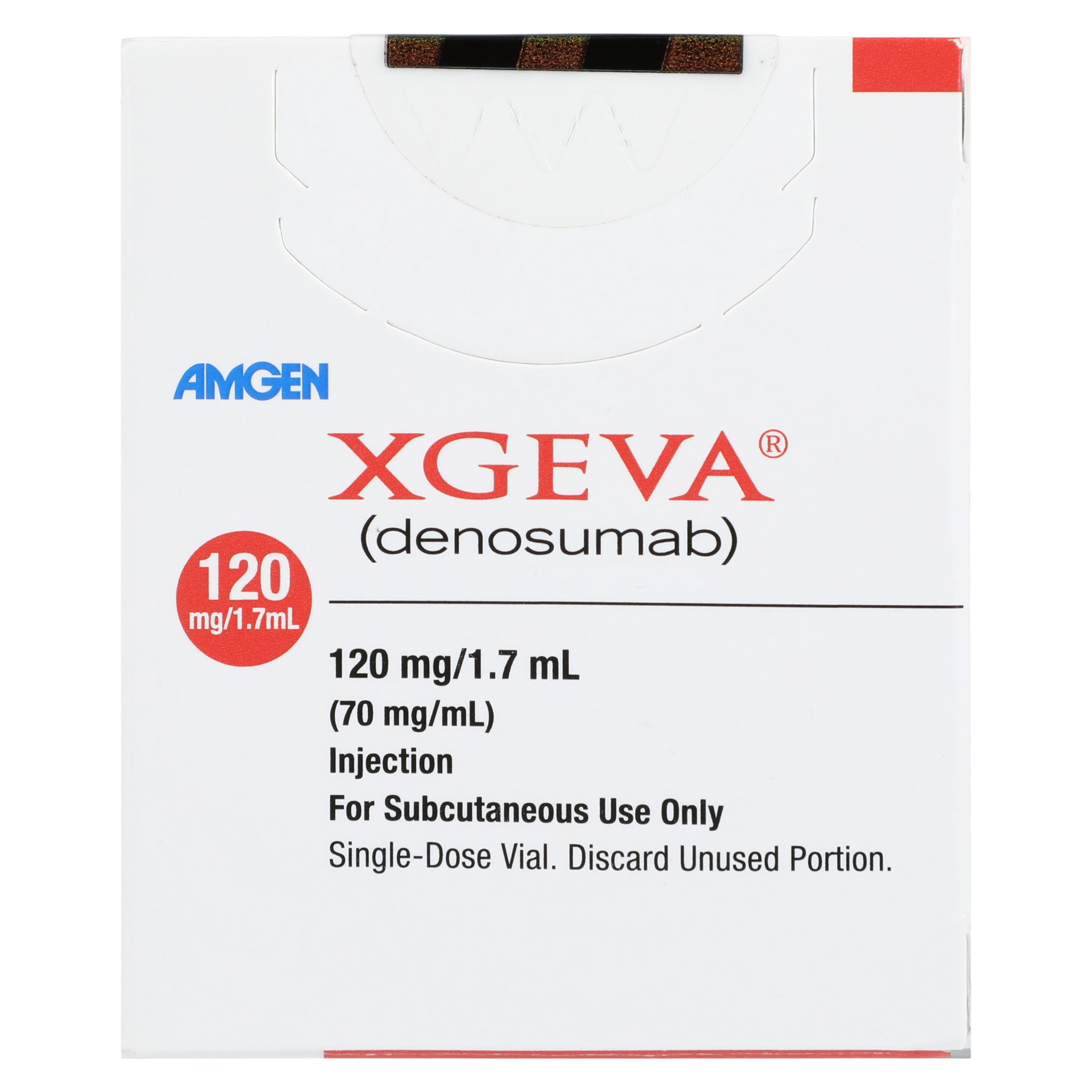 Xgeva (denosumab) Injection 120 mg Single-Dose Vial, 1.7 mL thumbnail 2