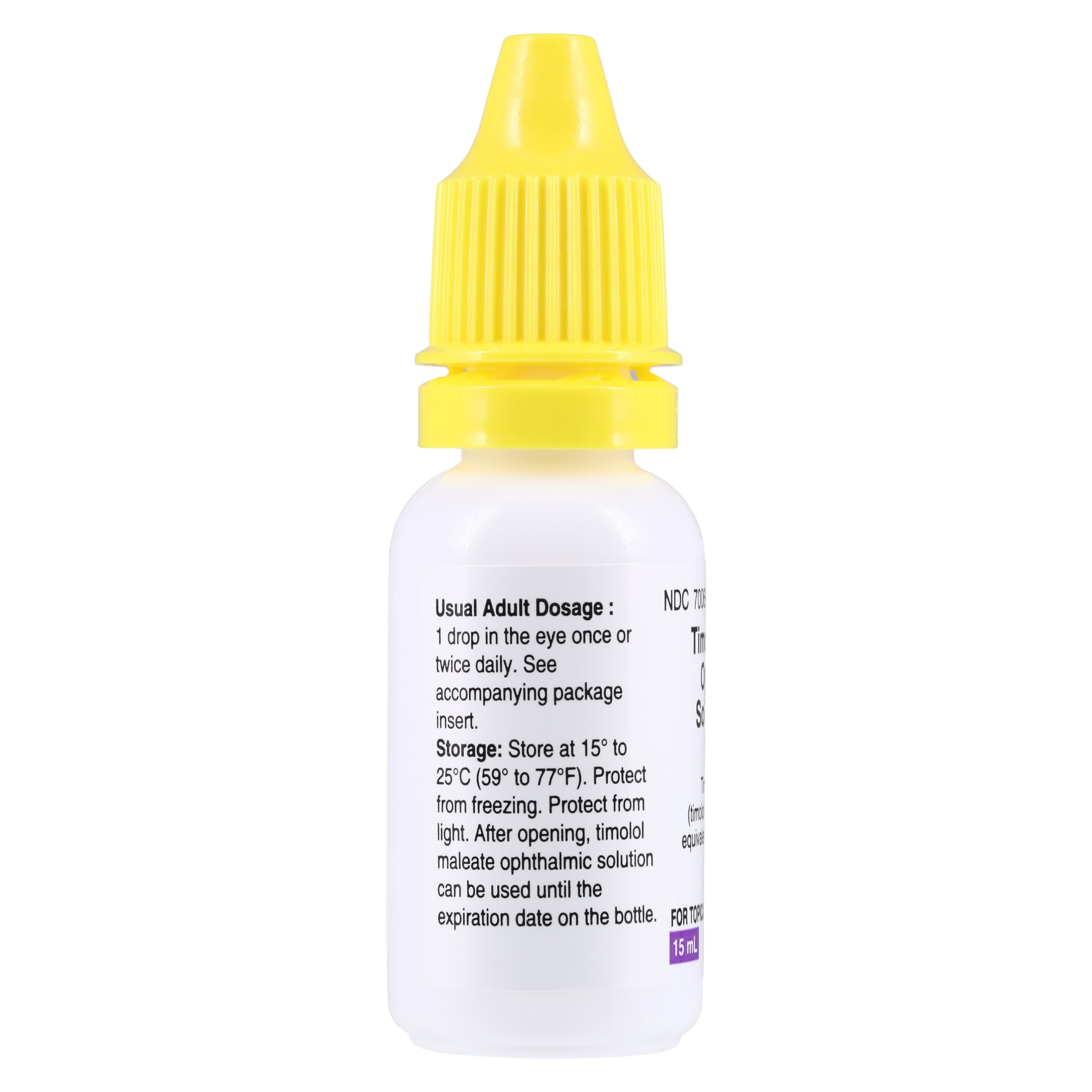 Timolol Maleate Ophthalmic Solution 0.5%, 15 mL Bottle thumbnail 4