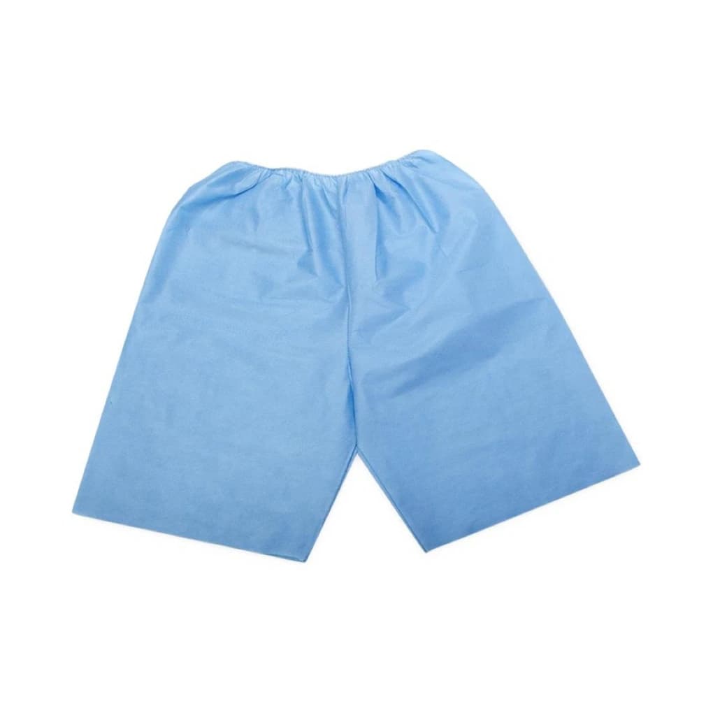 Medline Exam Shorts, Multi-Layer with Elastic, 3X Large, Blue, Disposable, 30/Case - Shorts Exam Multilayer w/ Elst - Image 1