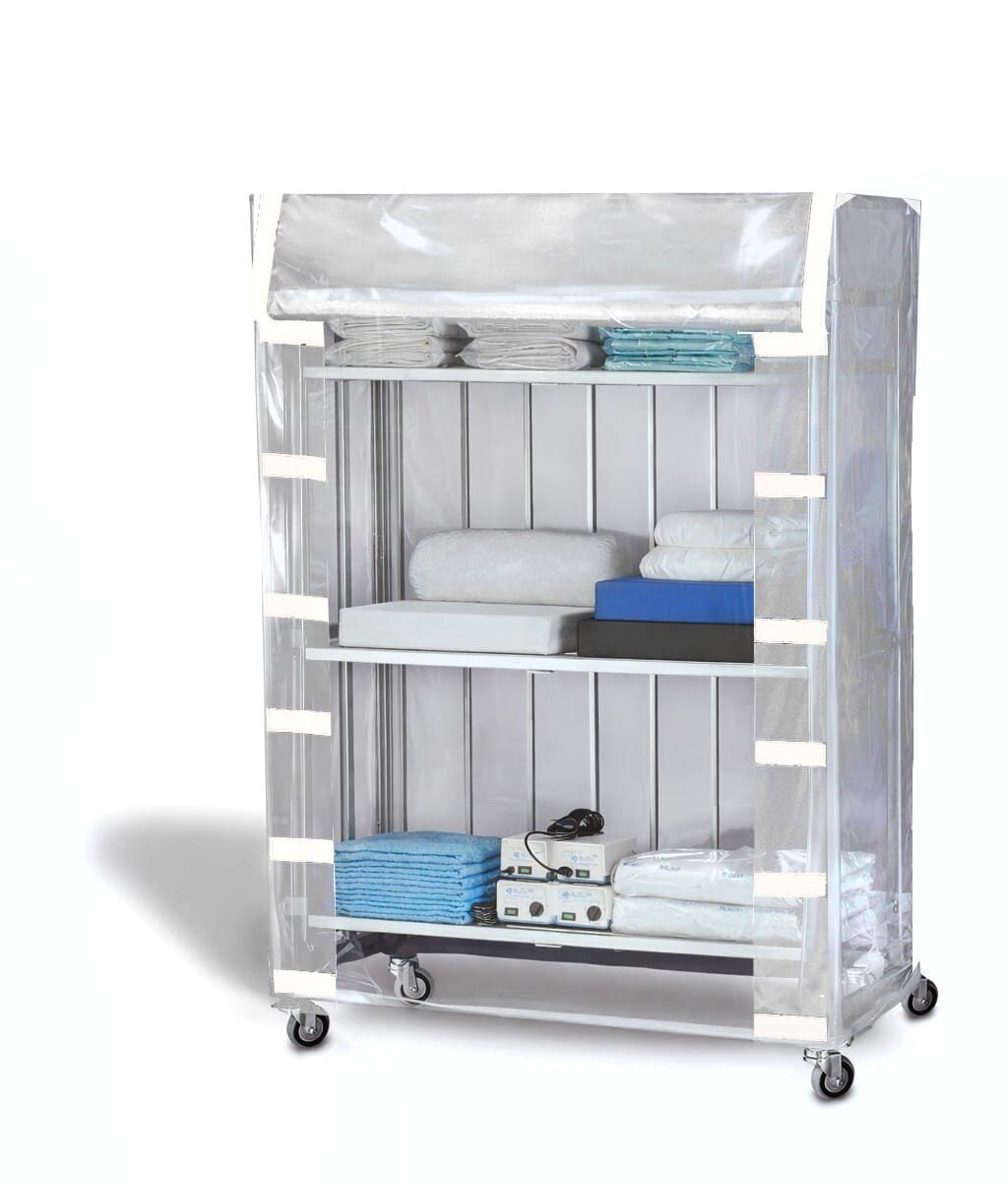 Blue Chip Medical Vinyl Cart Cover, 24" x 48" x 70", Each - CART COVERS Vinyl24x48x70 - Image 1