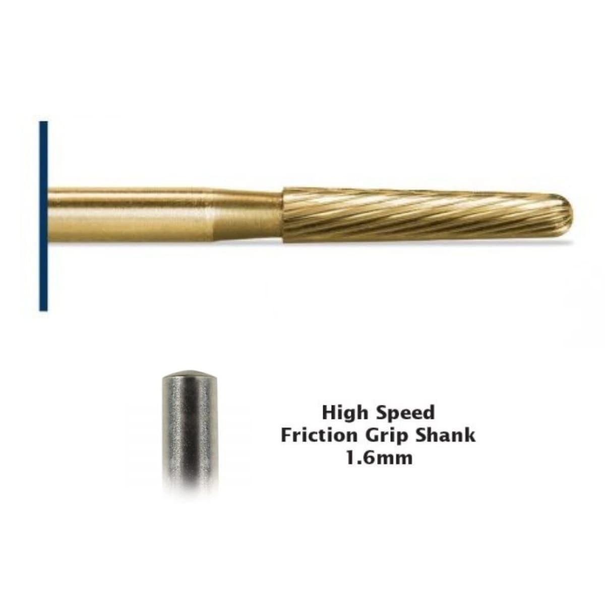 Galaxy Debonding Bur 18 Fluted, 8.3 mm, Carbide, Friction Grip, 5/Pk - Galaxy Debonding Bur 18 Fluted - Image 1