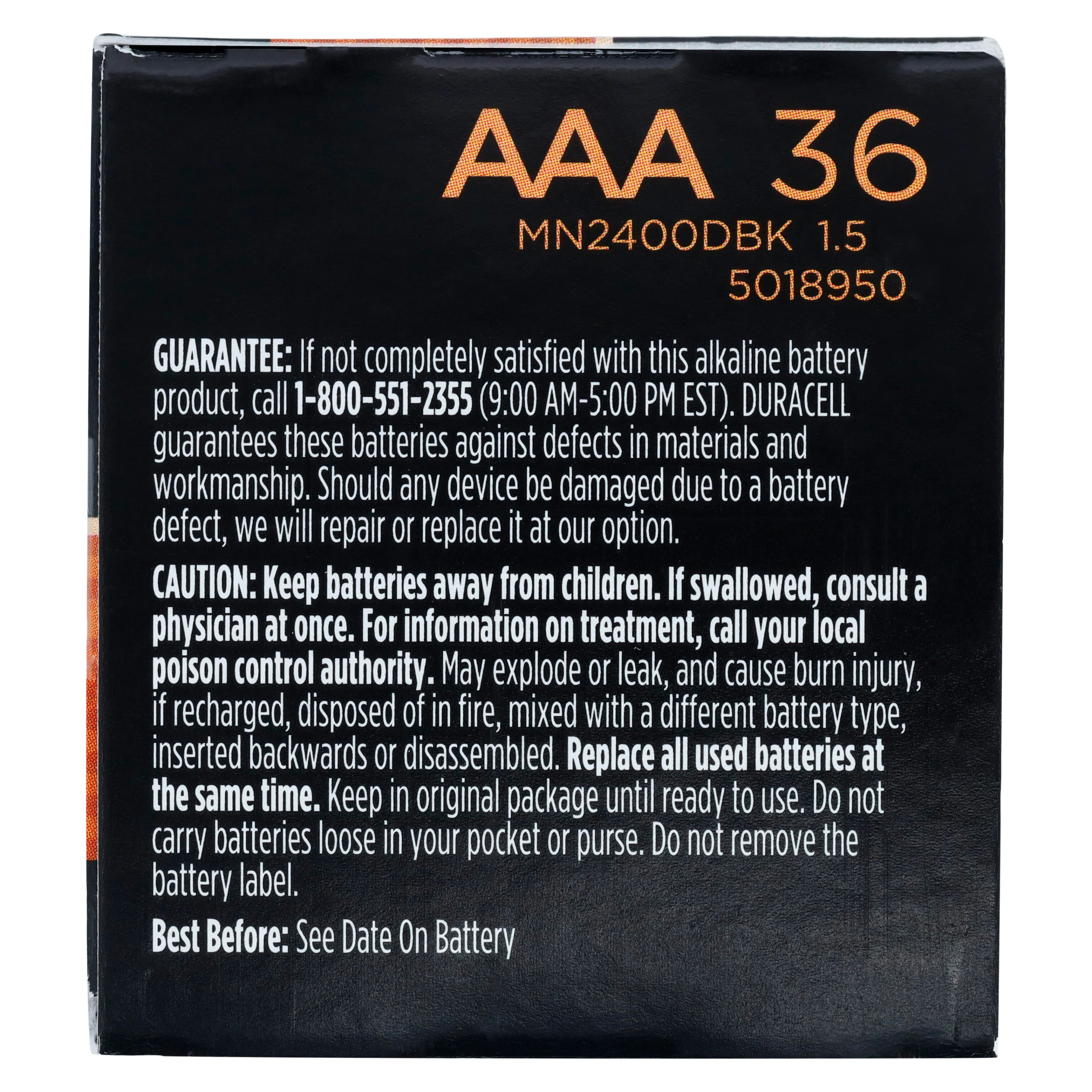 Duracell Coppertop Alkaline Battery with Duralock Power Preserve Technology, 36/Box thumbnail 3
