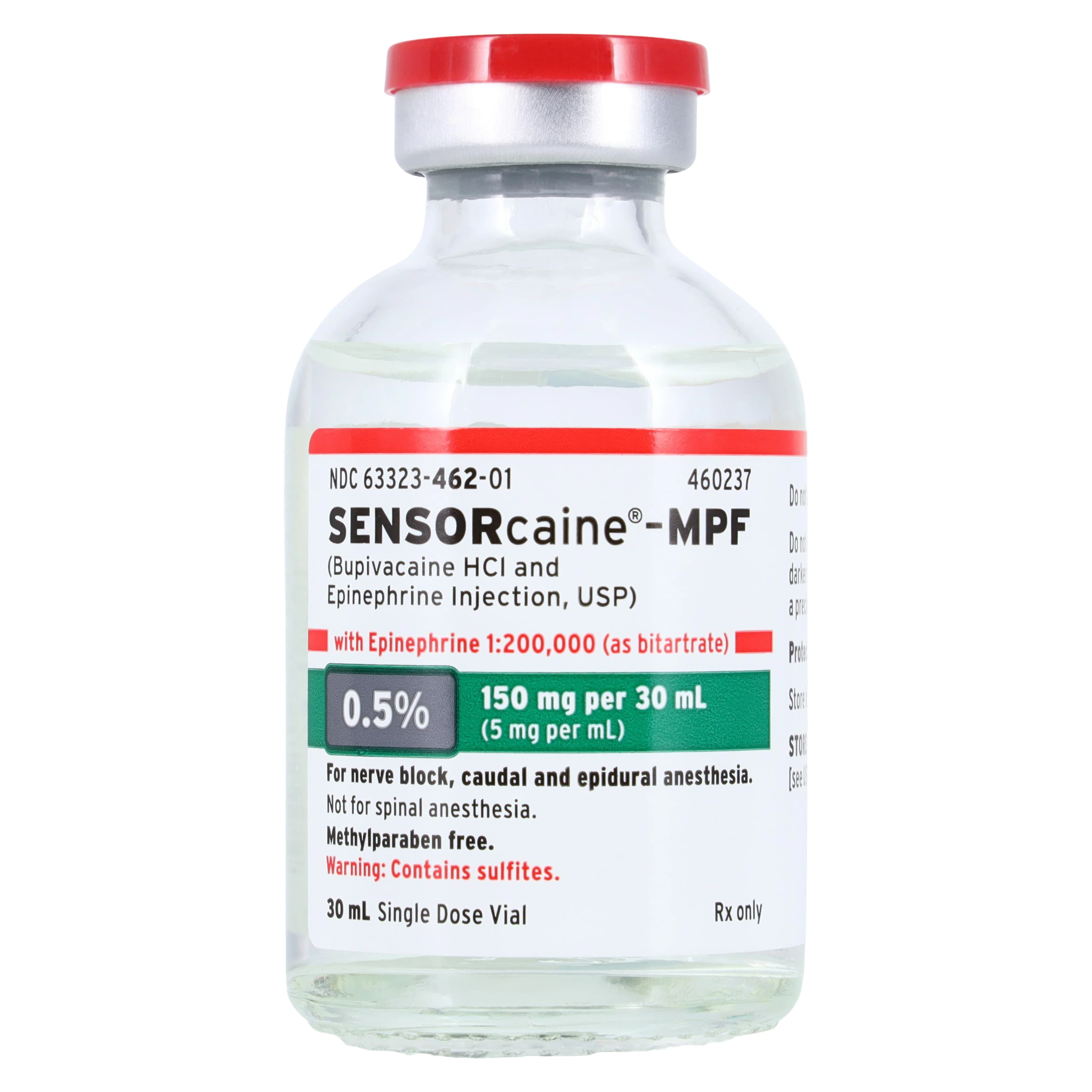 Sensorcaine MPF with Epinephrine Injection 0.5% 1:200,000 Preservative Free SDV 30mL, 25/Package thumbnail 3