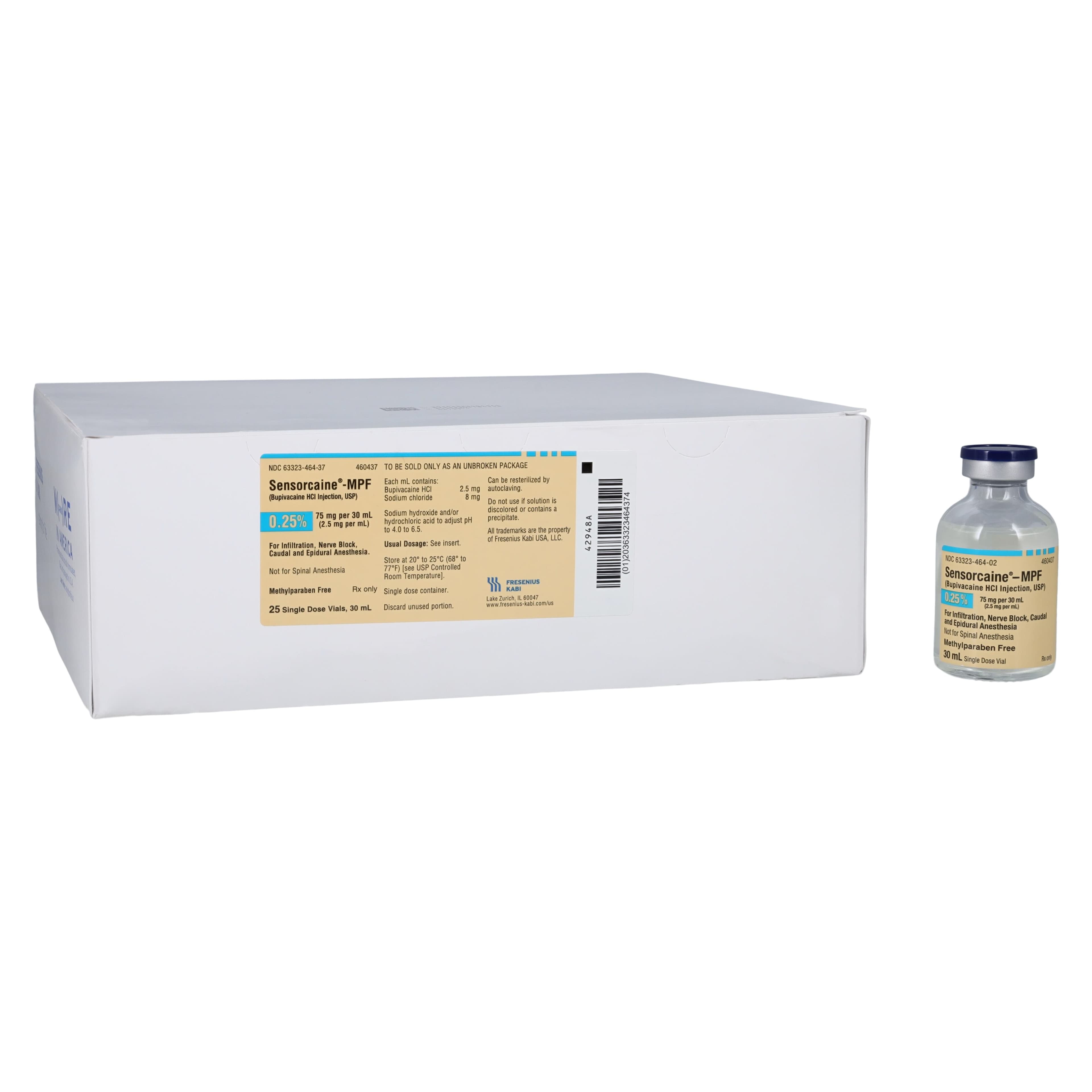 Sensorcaine Plain SDV 30mL Preservative Free, 0.25%, 25/Box thumbnail 2