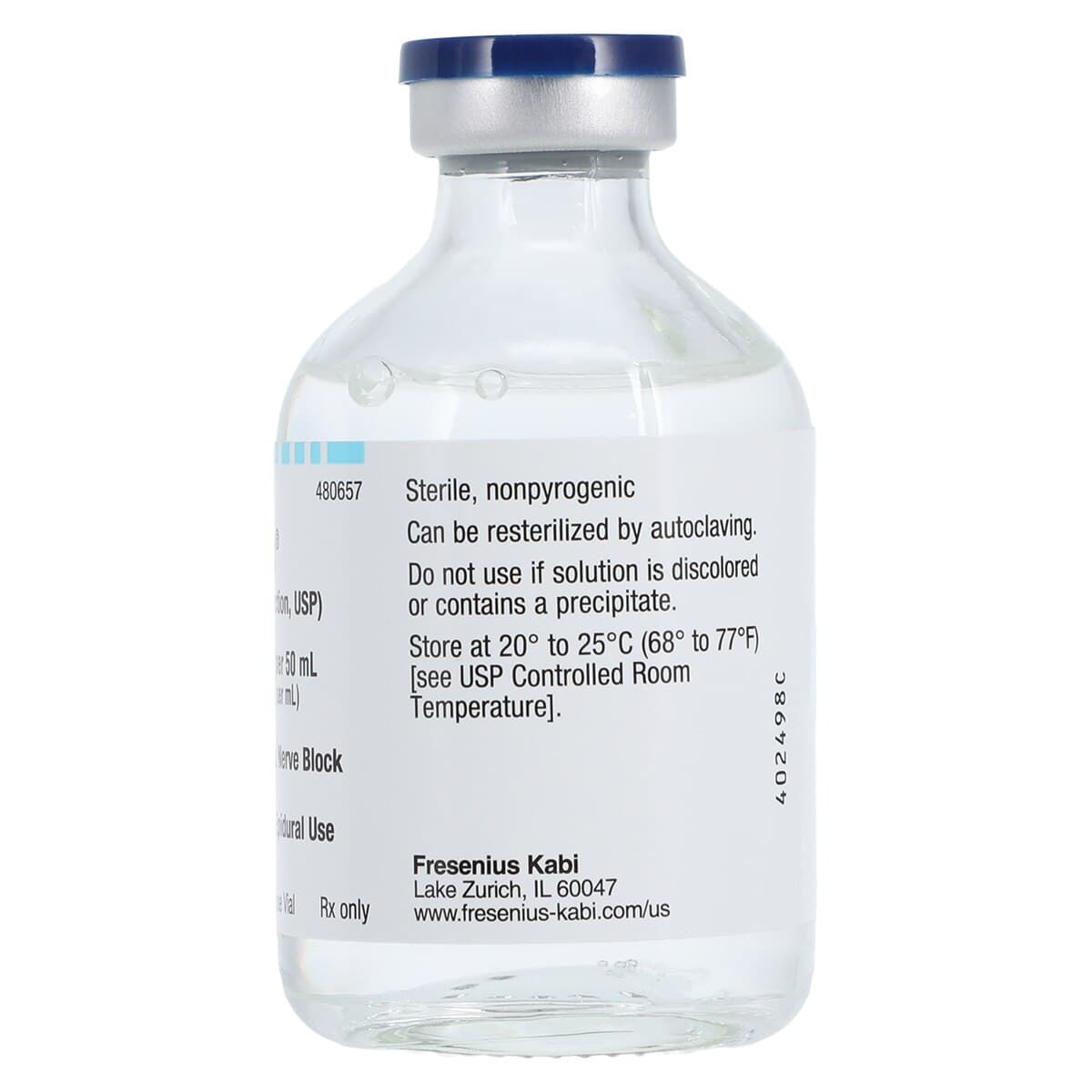 Xylocaine (Lidocaine HCl) 2% Injection, Multiple-Dose Vial, 50 mL, 25/Package thumbnail 3