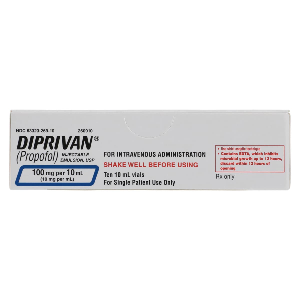 Diprivan Injection 10mg/mL SDV 10mL, 10/Package thumbnail 2