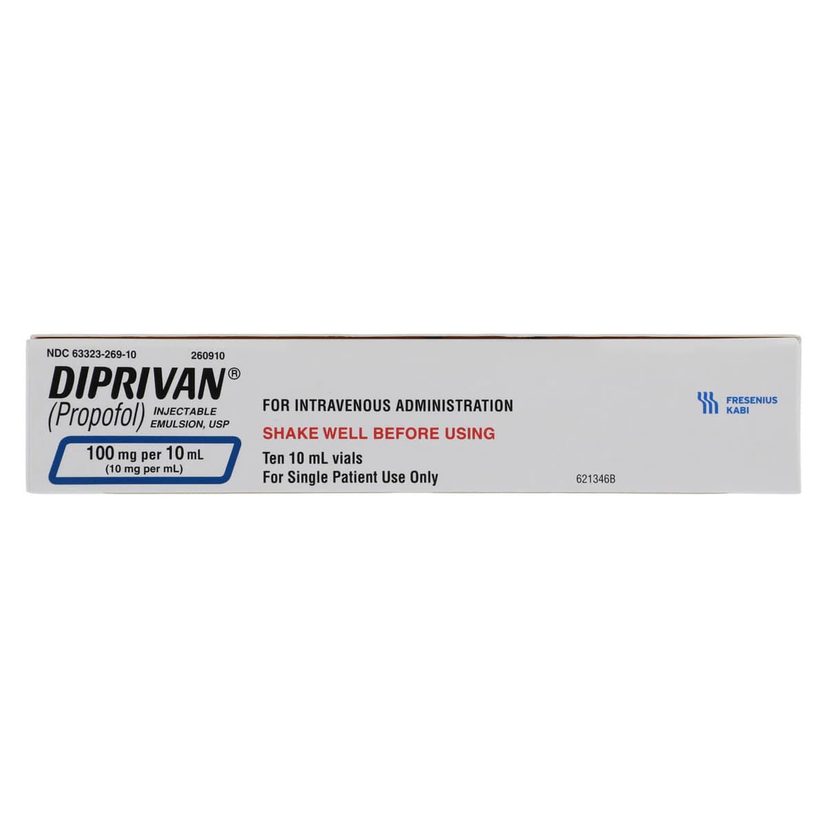 Diprivan Injection 10mg/mL SDV 10mL, 10/Package thumbnail 4