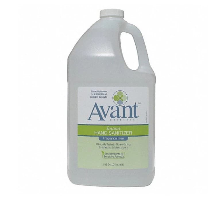Avant Hand Sanitizer, Fragrance Free, 1 Gallon (128 fl oz) Bottle, 4/Case - Avant Hand Sanitizer 1gal - Image 1