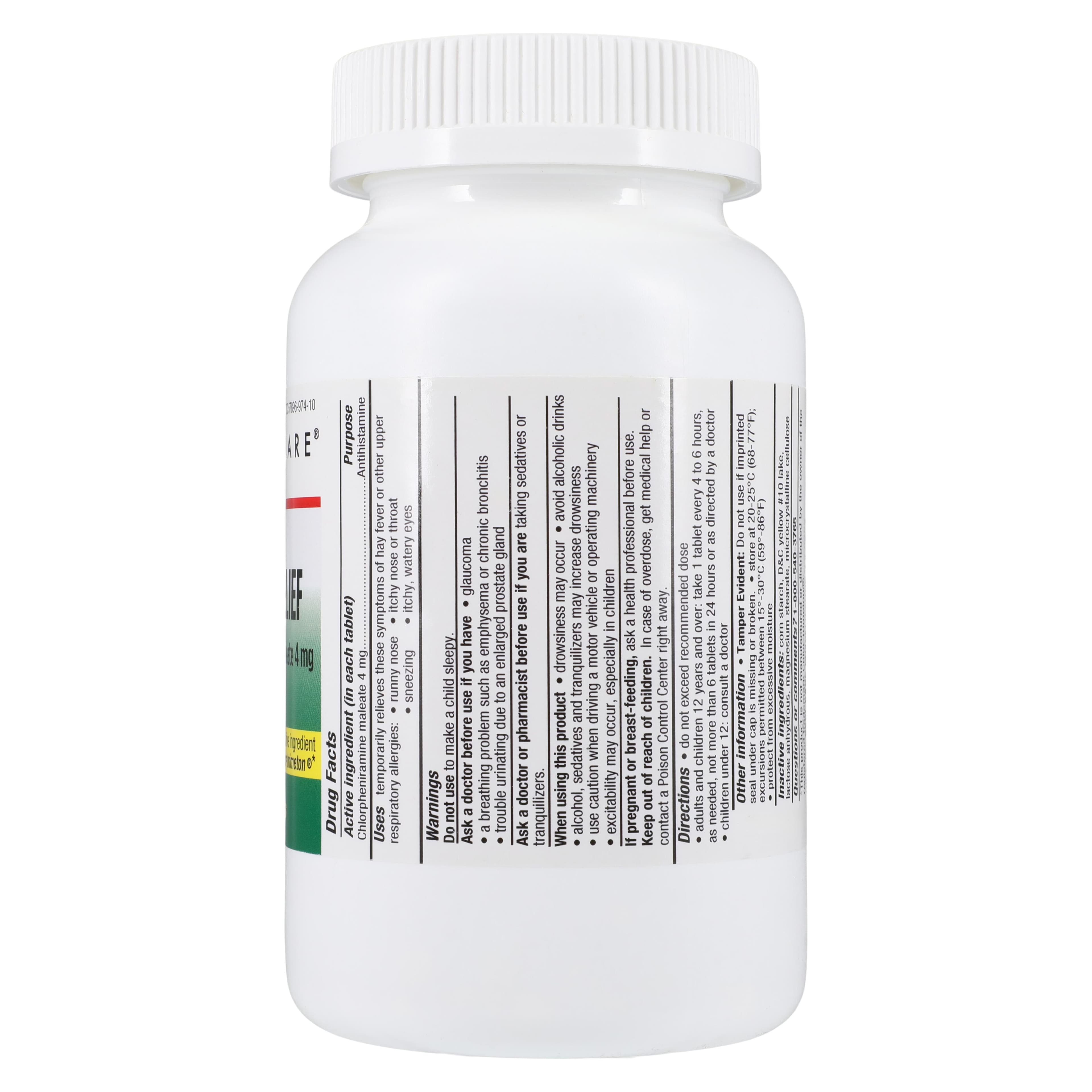 Geri-Care Chlorpheniramine Tablets, 4mg, 1000/Bottle thumbnail 2
